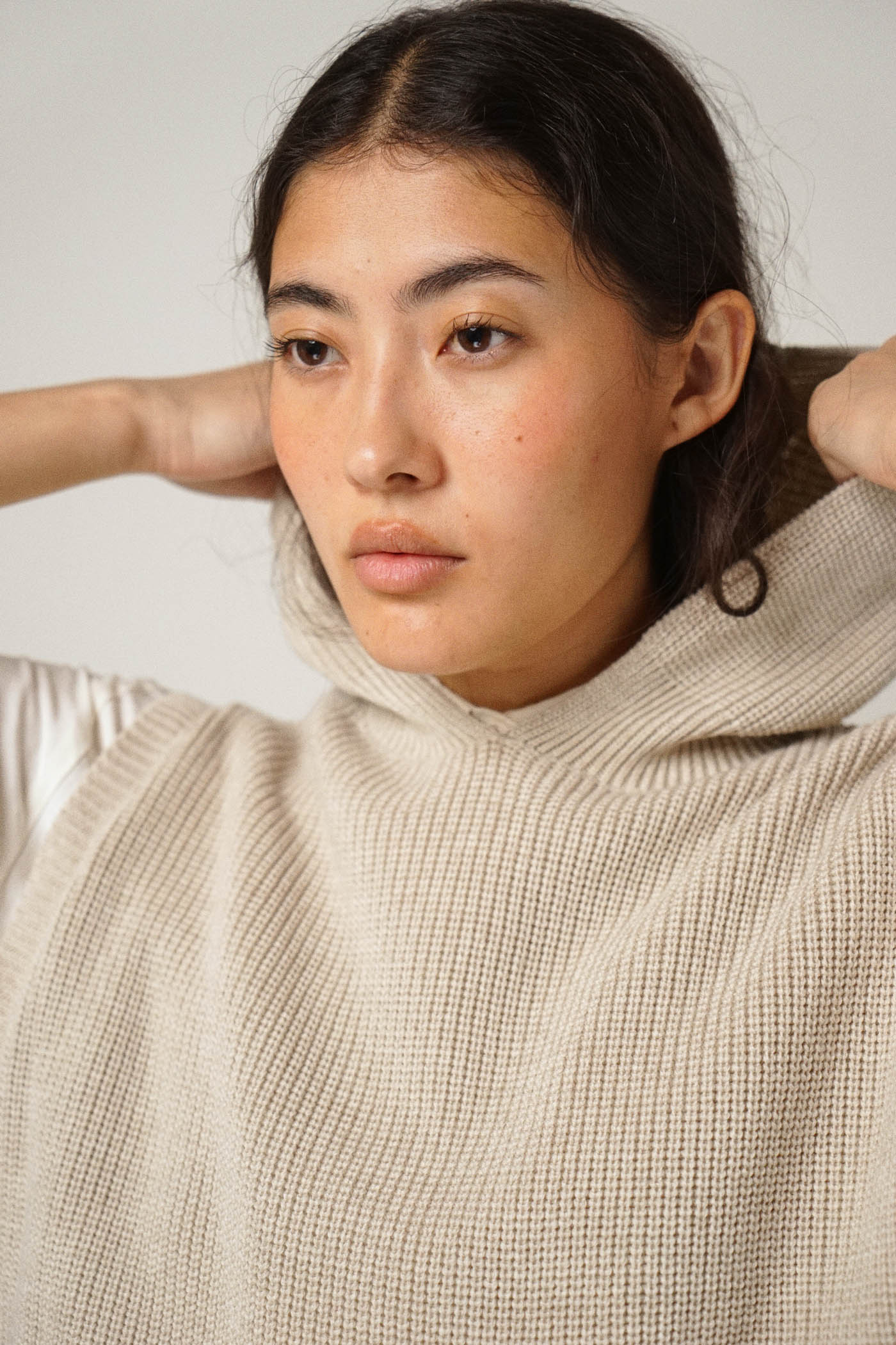 Vest Hoodie | beige