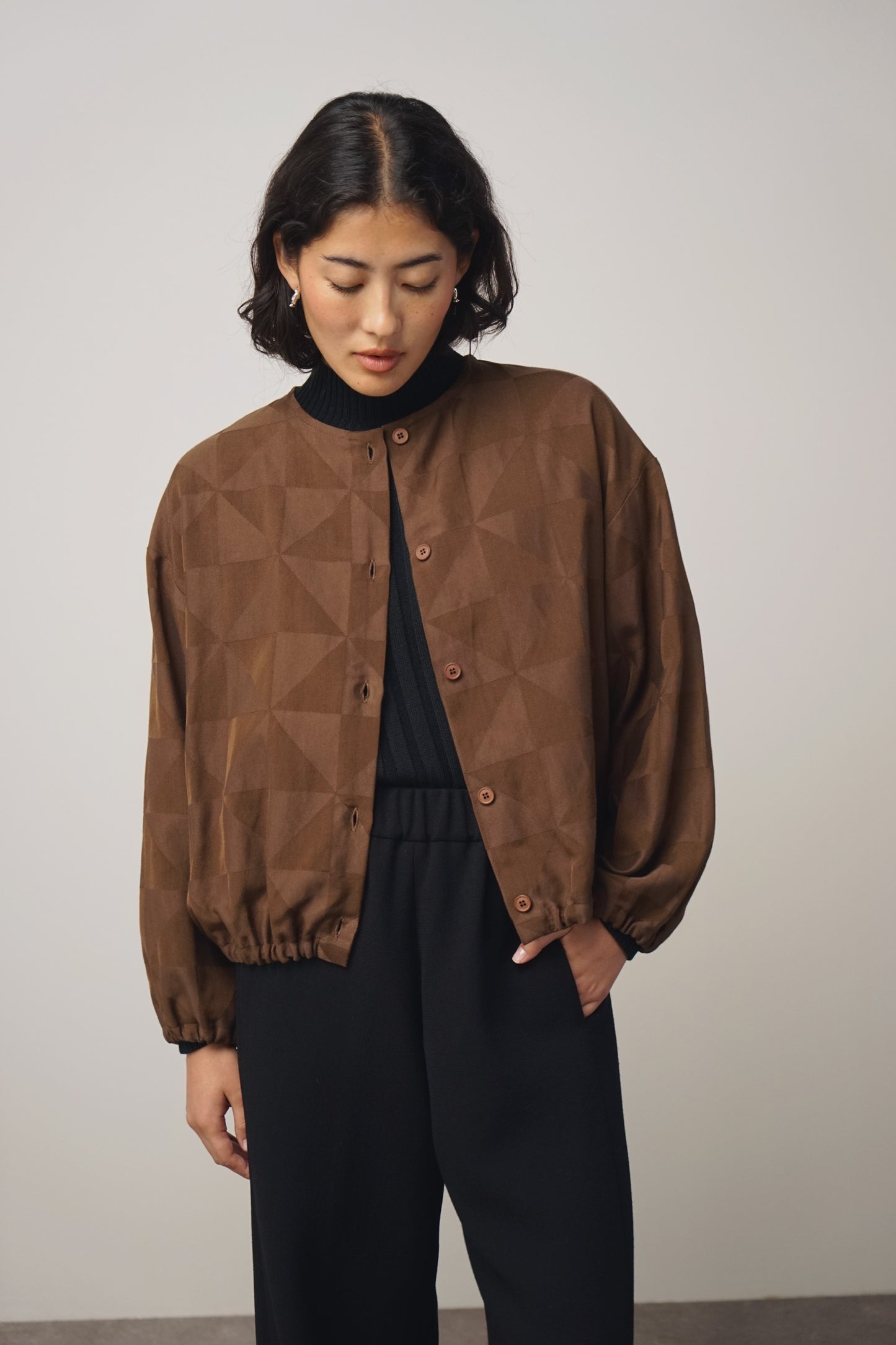 Blouson square | hazel