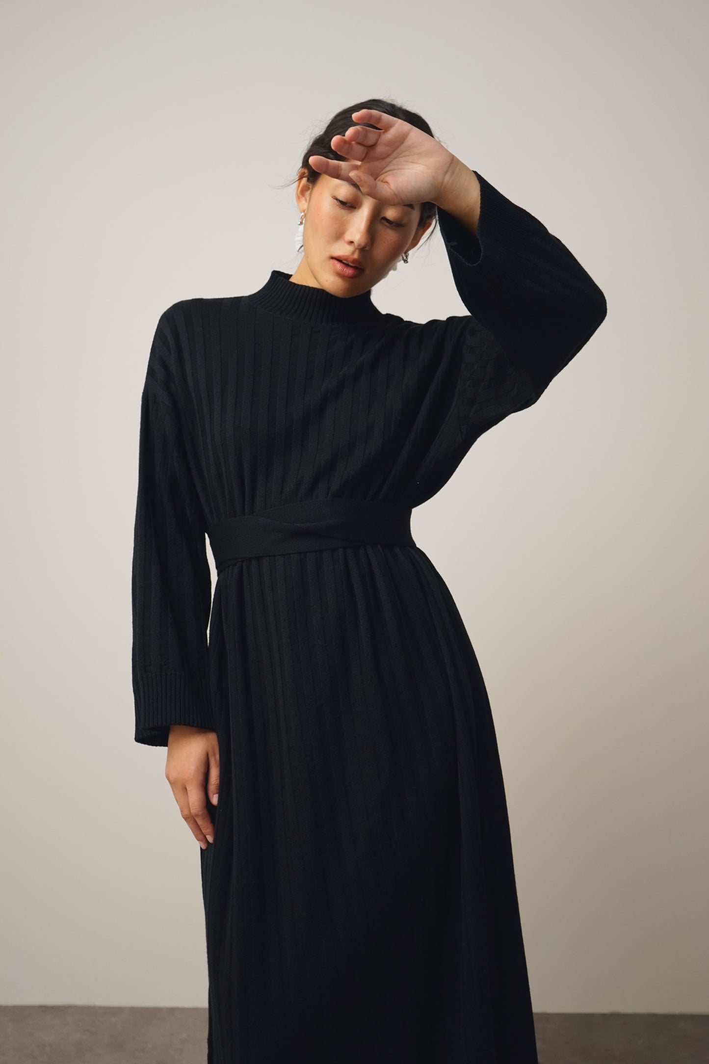 Dress rib | black