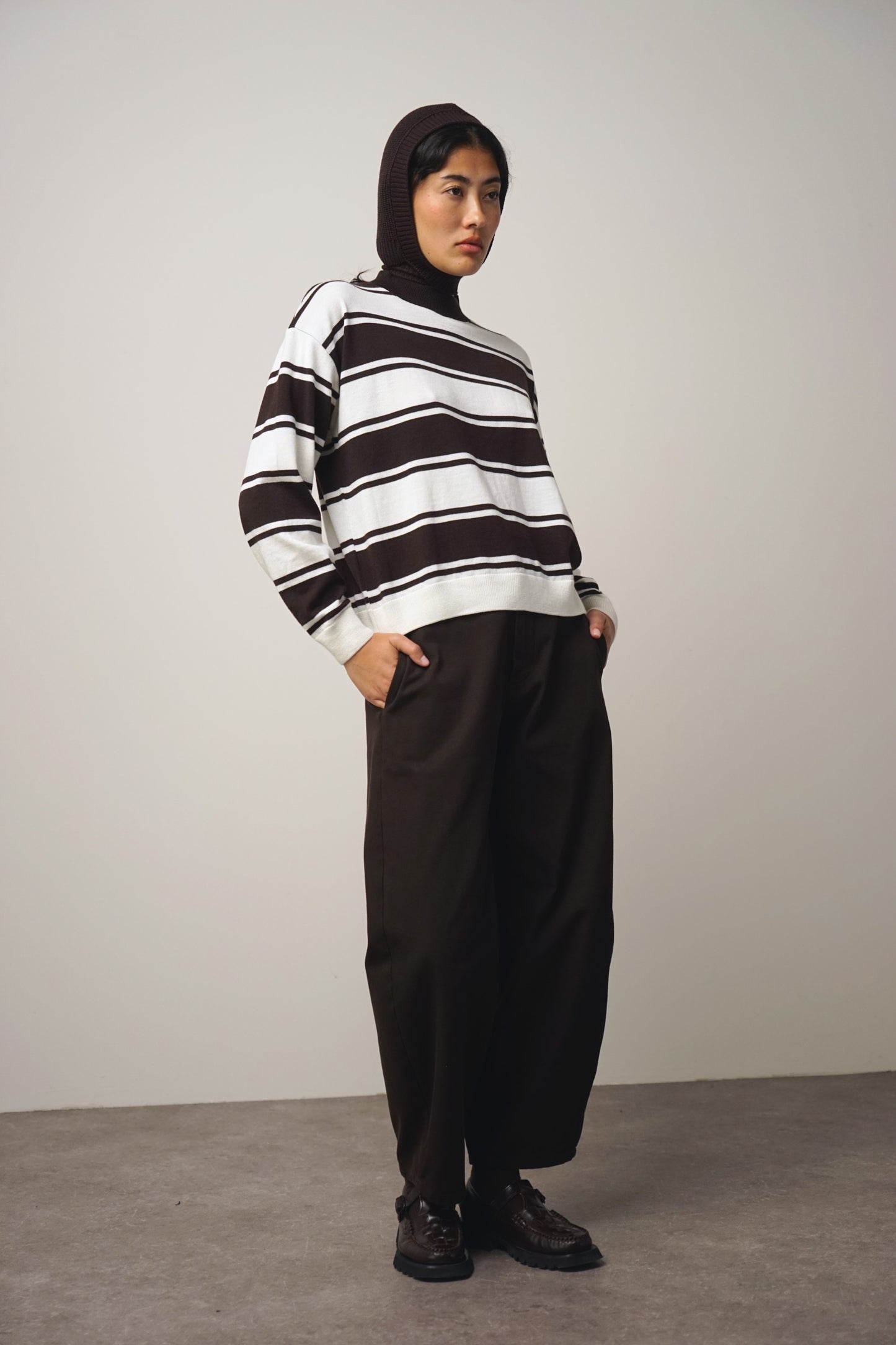Pullover fine | natural-cacao