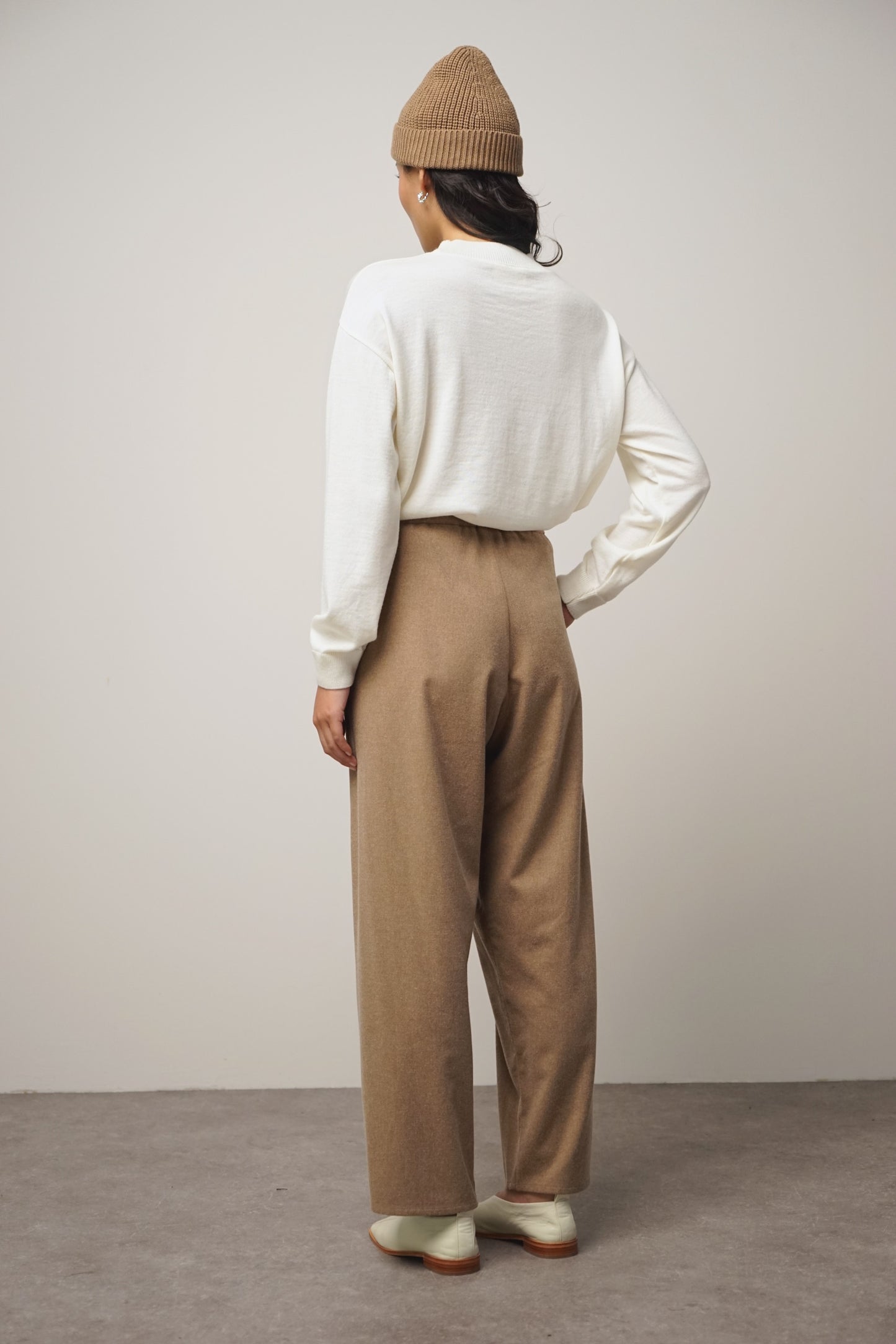 Pants wide | camel