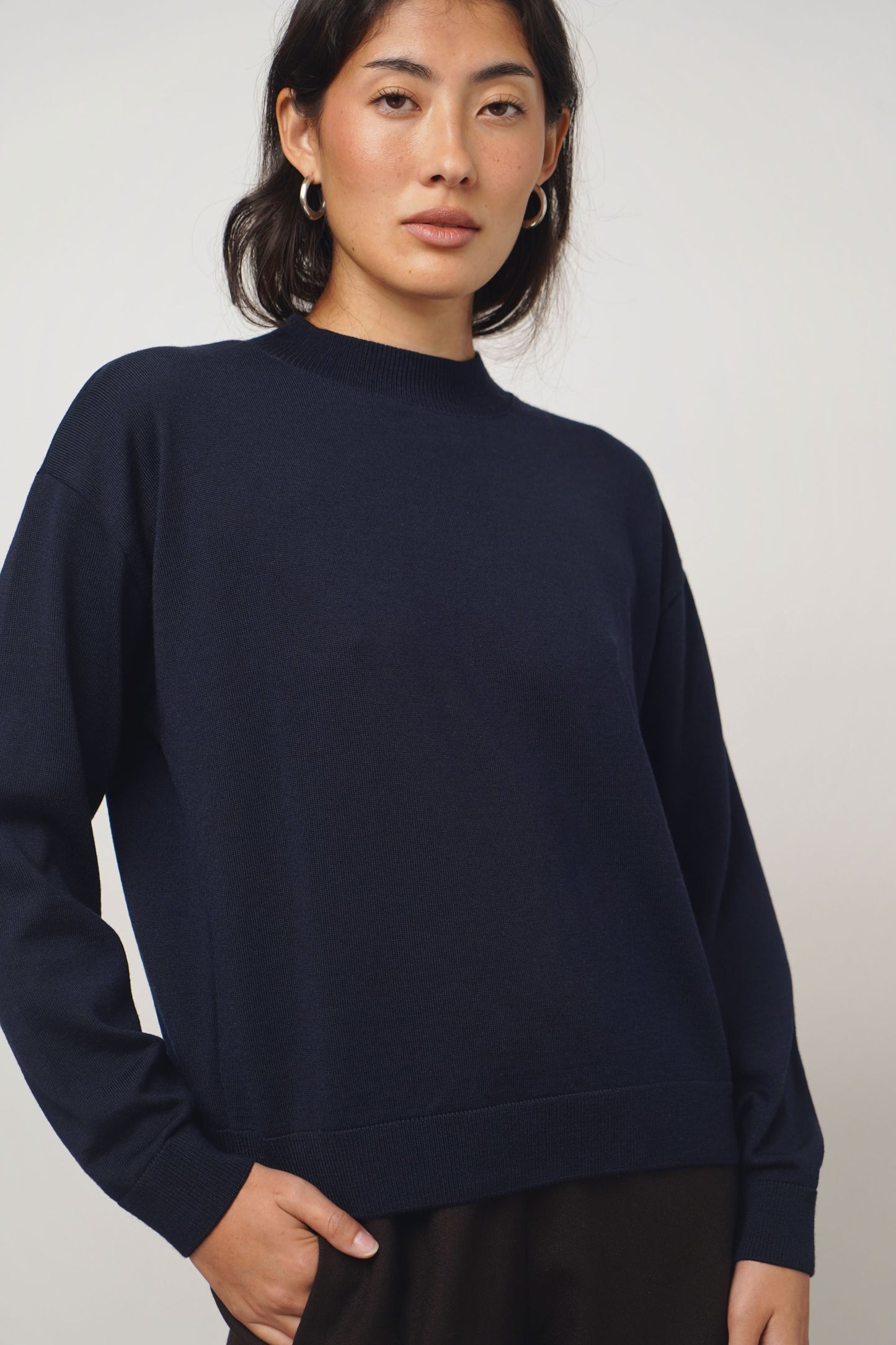 Pullover fine | midnight