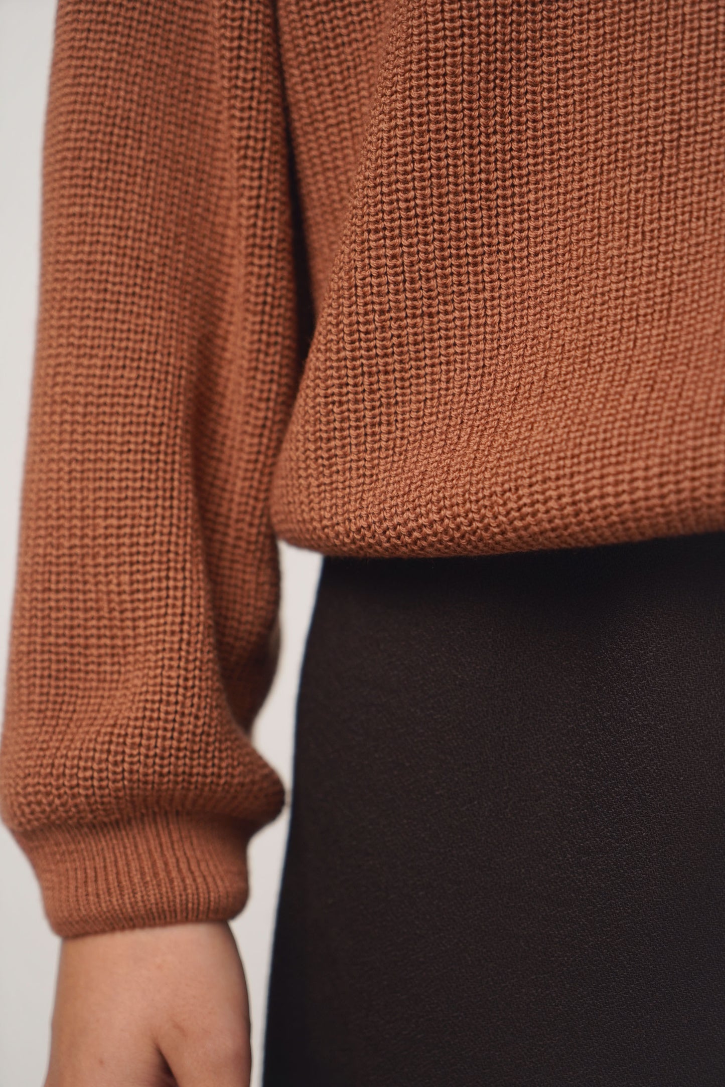 Cardigan reversible | terracotta