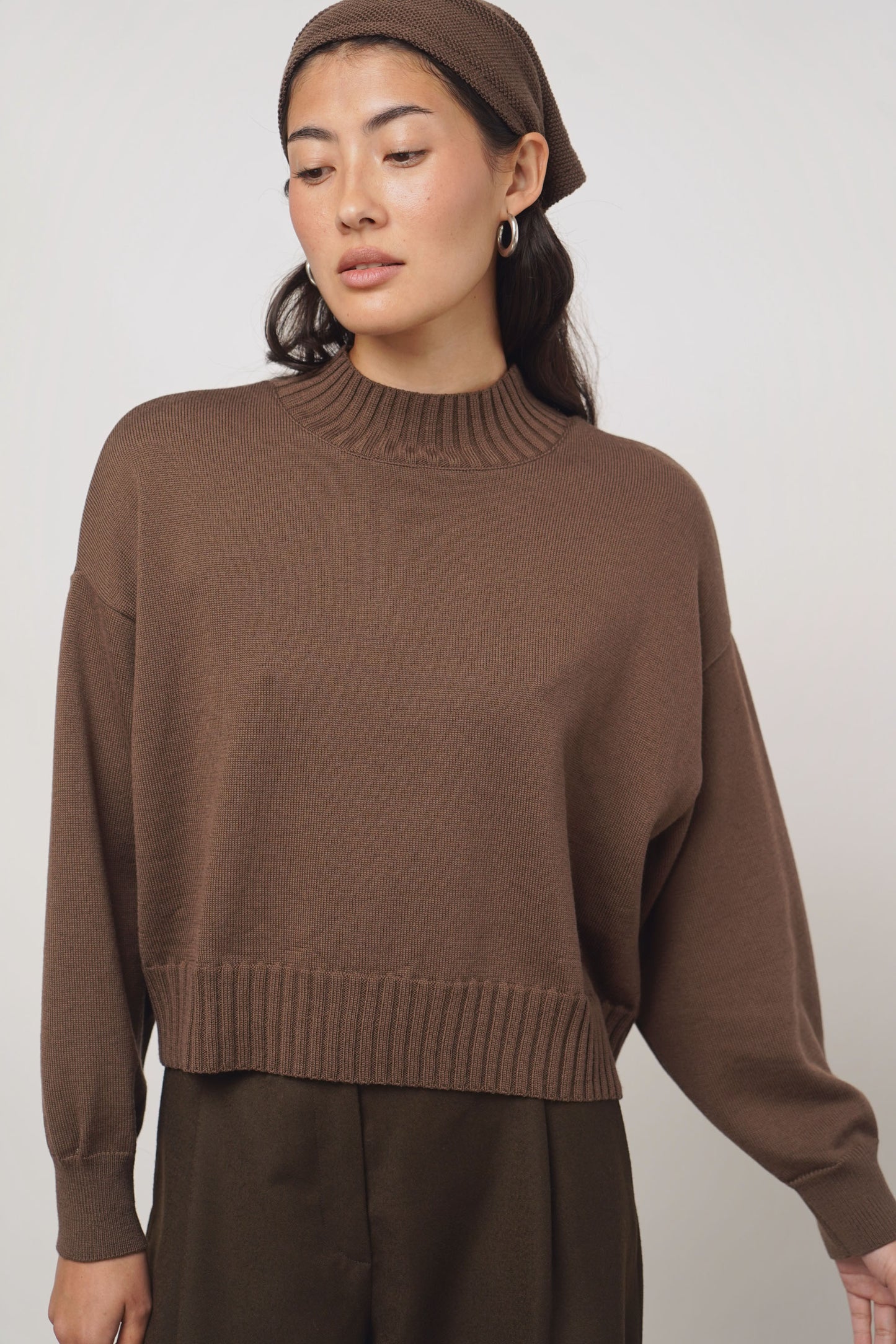 Pullover collar | chocolate