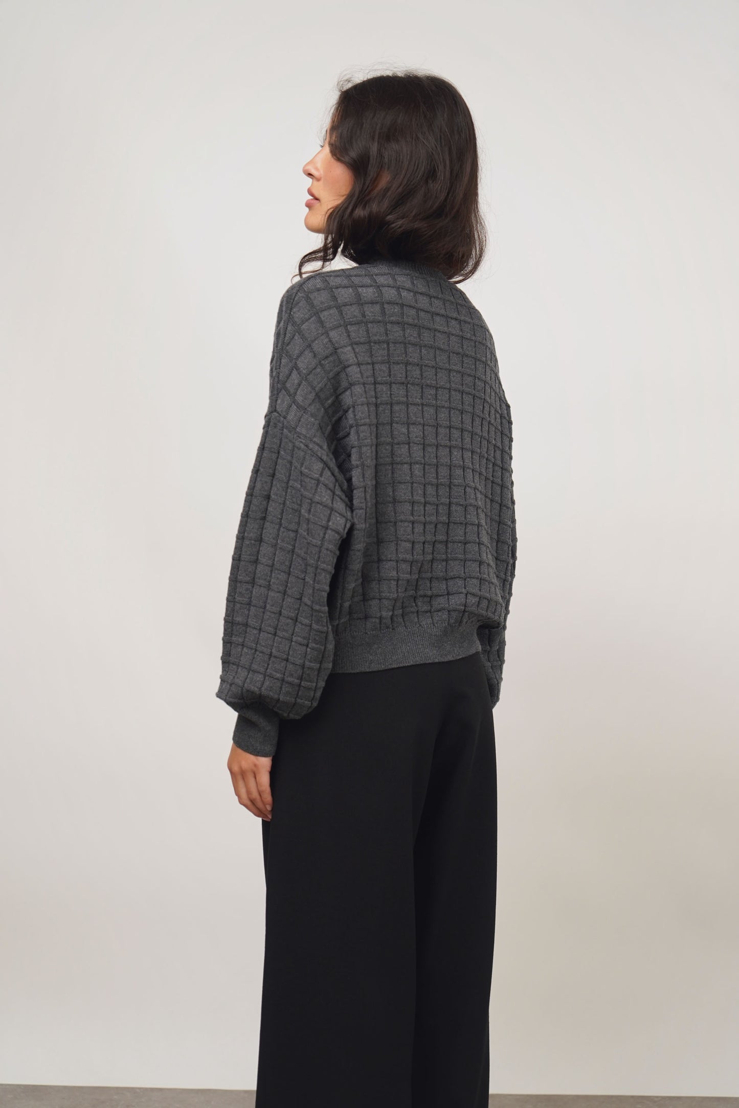 Cardigan check | anthra