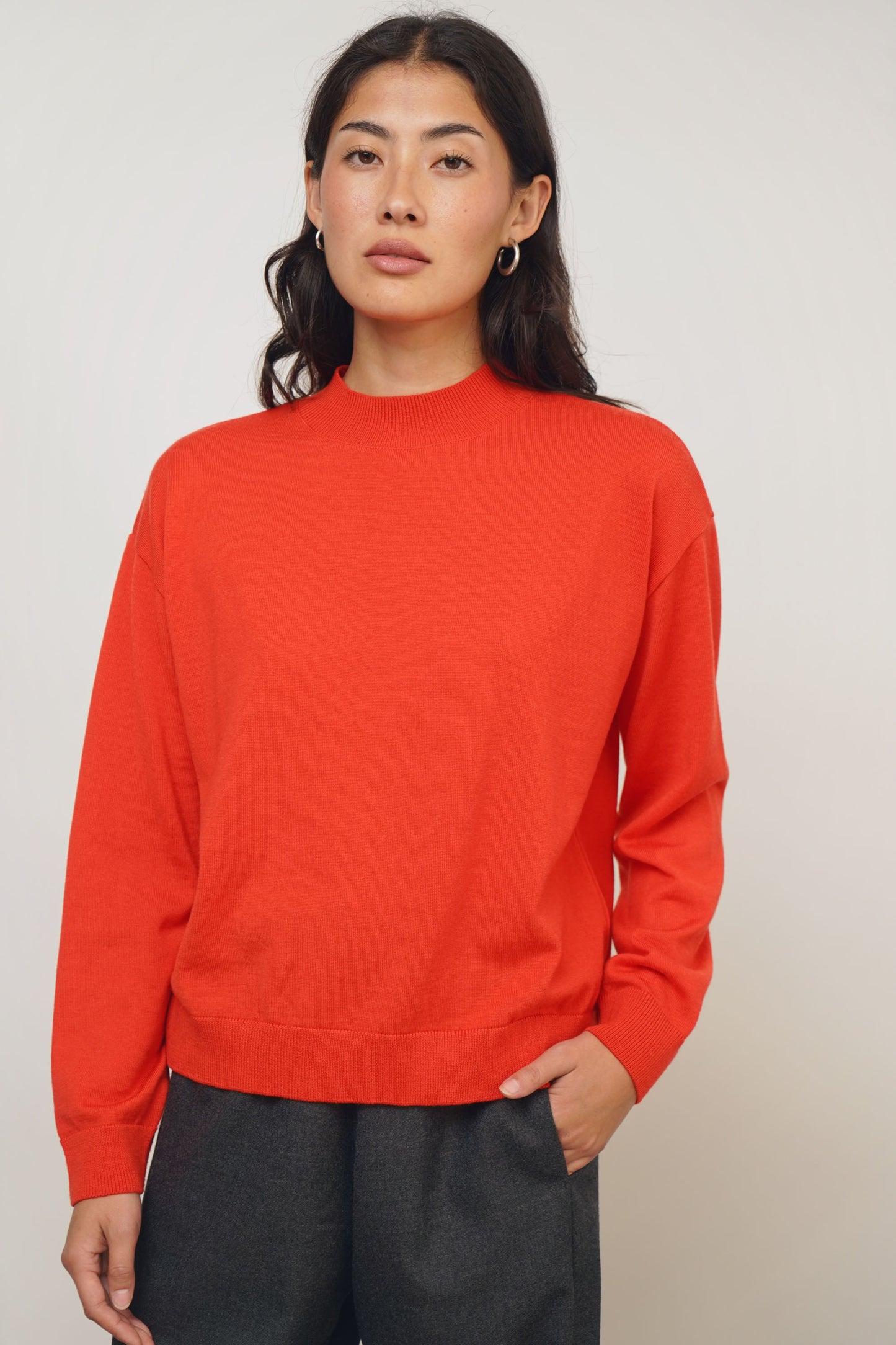 Pullover fine | red
