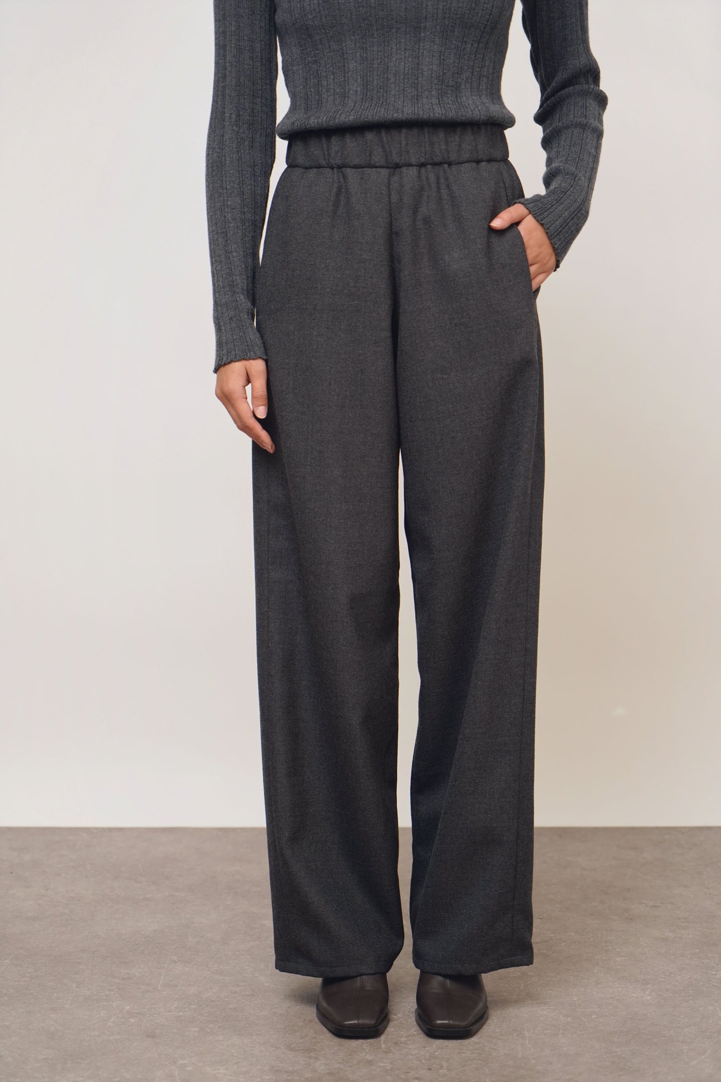 Pants straight | anthracite