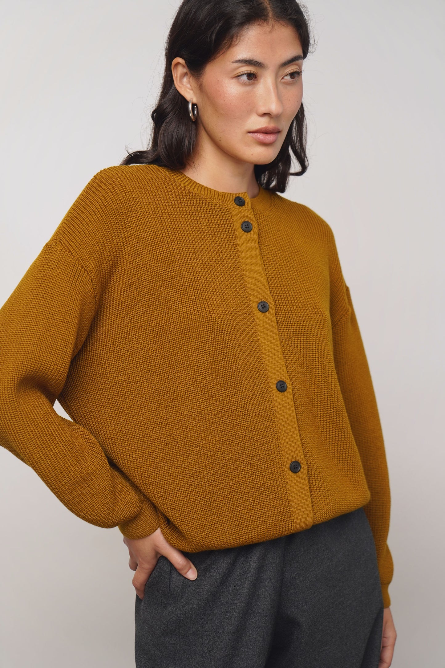 Cardigan reversible | gold