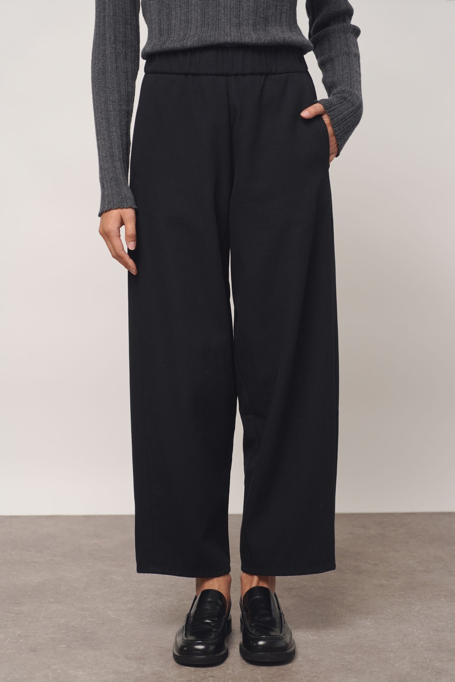 Pants cotton | black