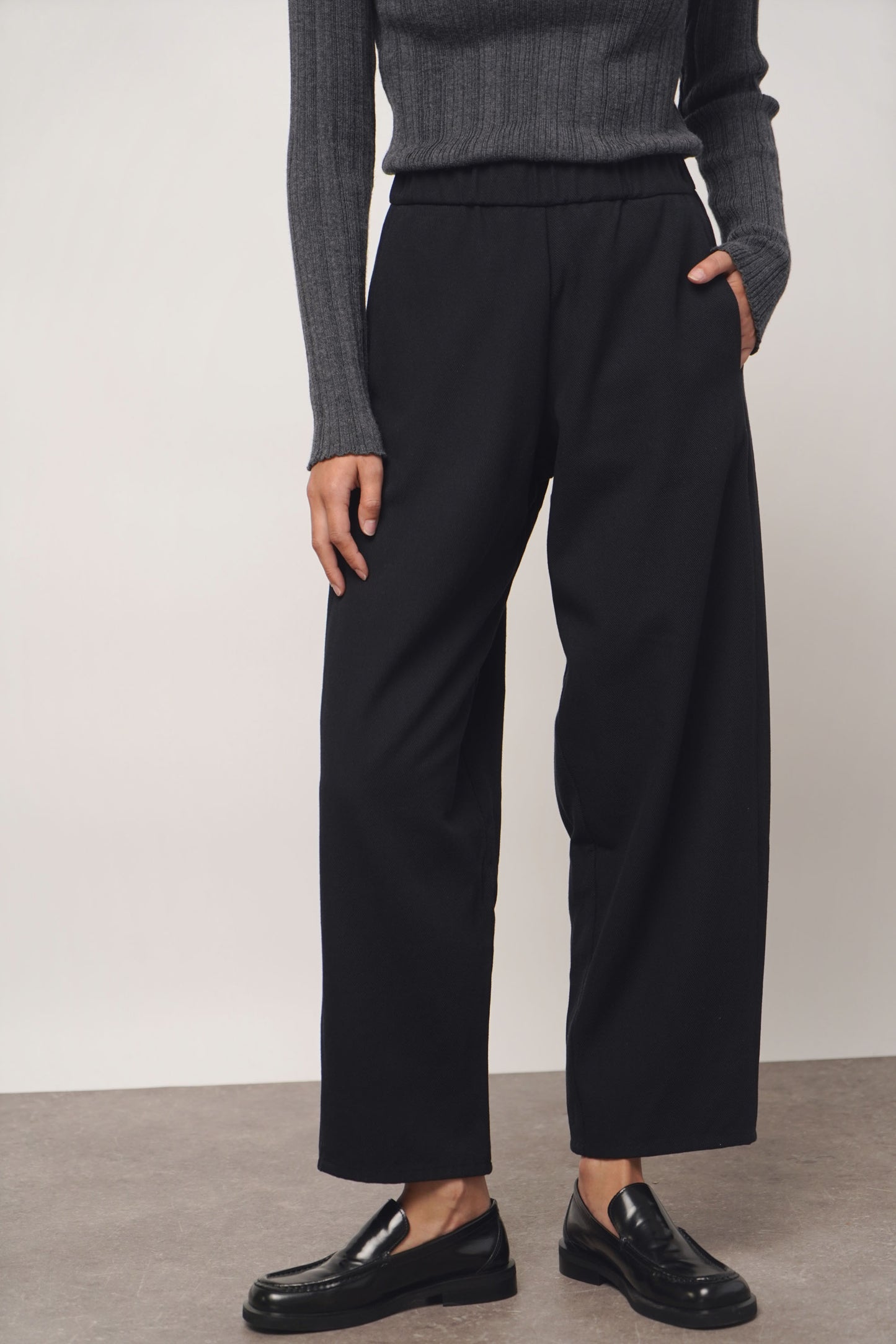 Pants cotton | black