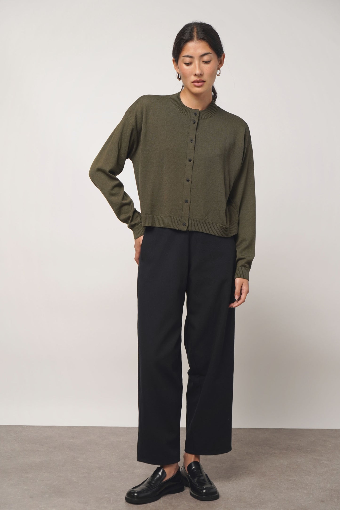 Cardigan fine | forest