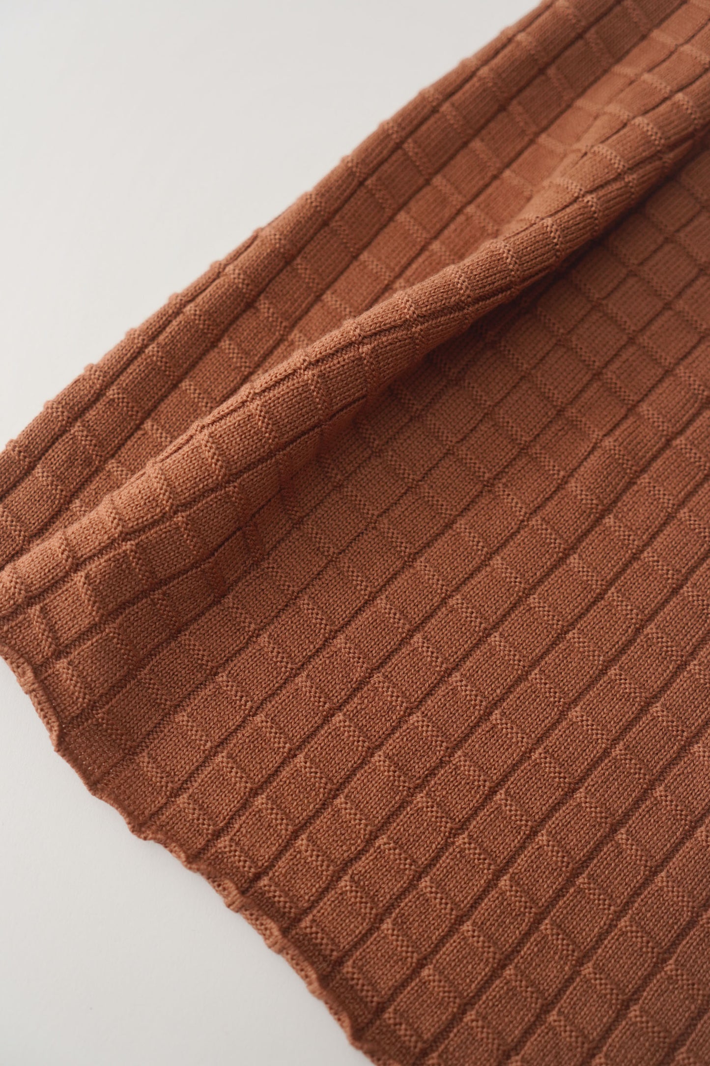 PRE ORDER | Shawl check | terracotta