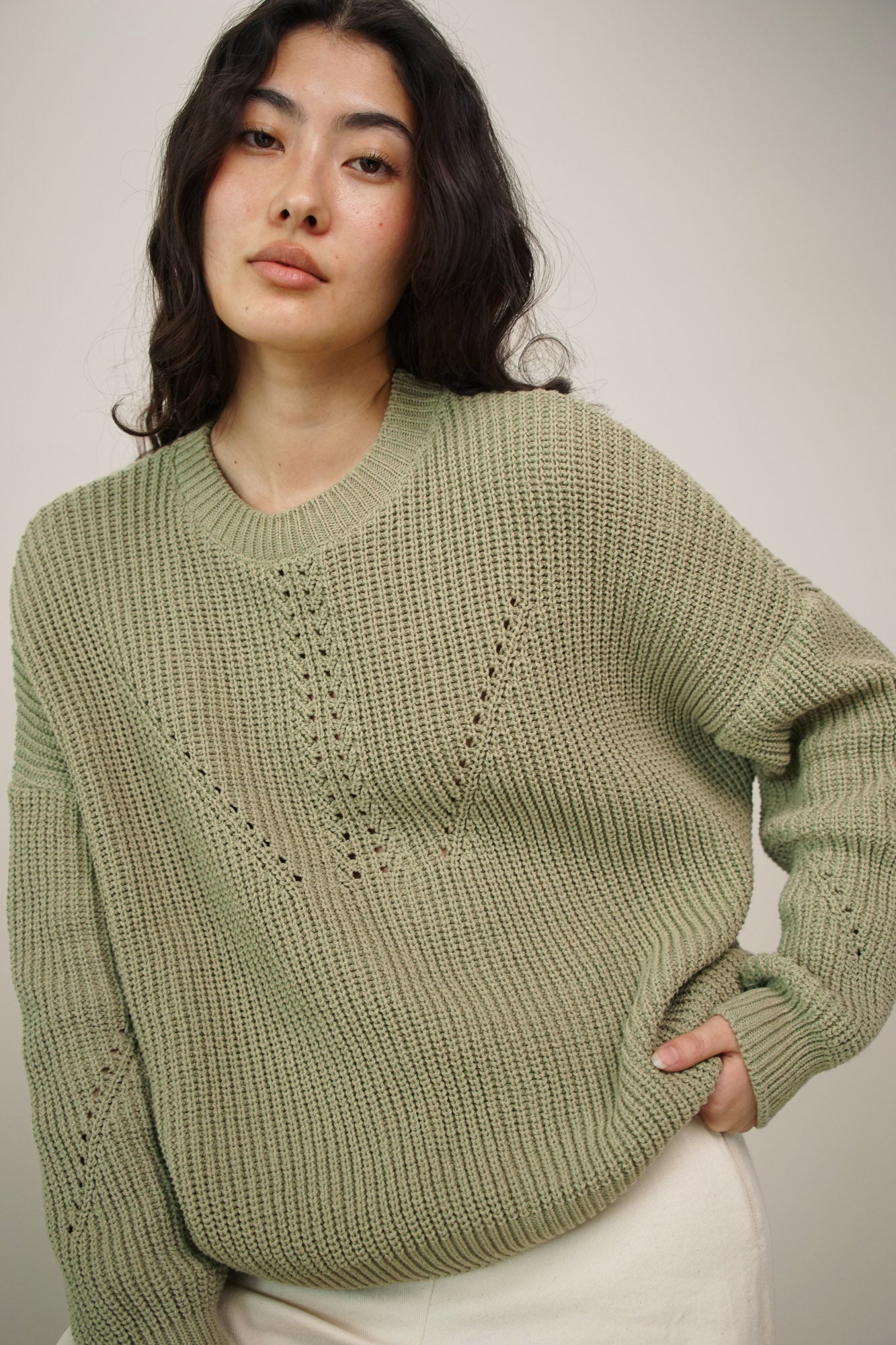 Pullover heavy | sage