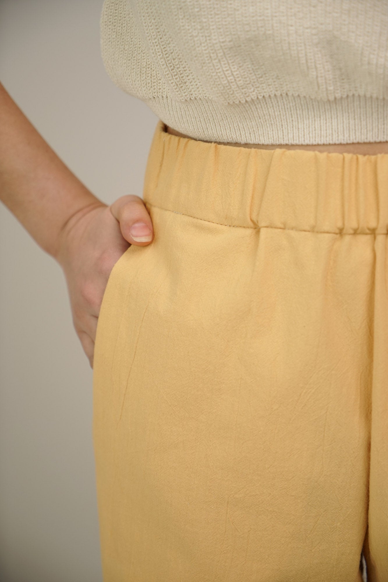 Pants crepe | apricot