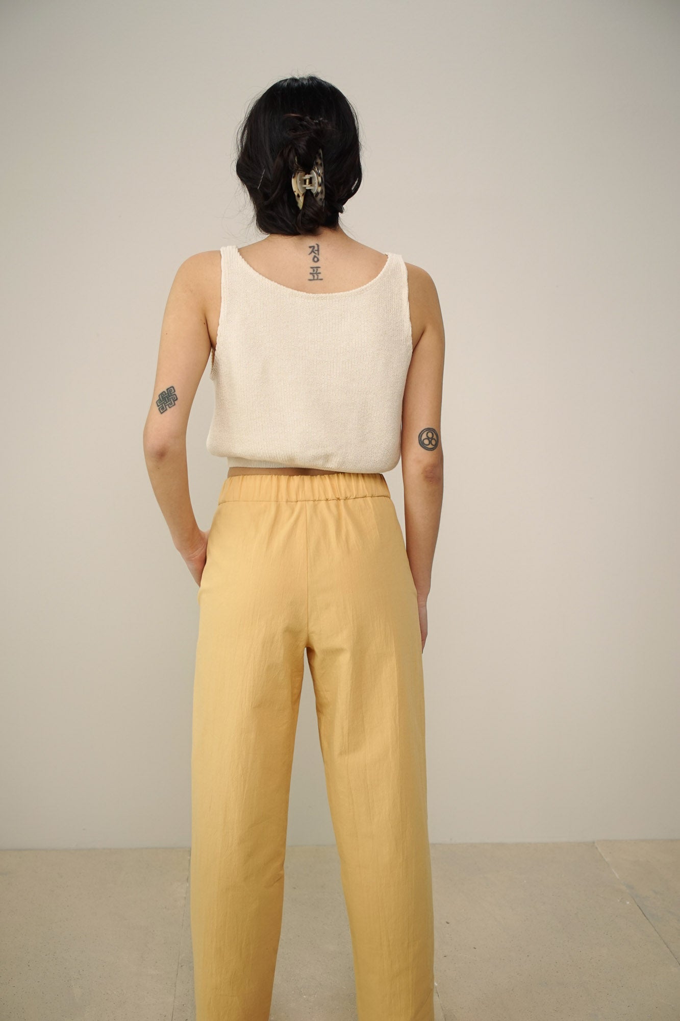 Pants crepe | apricot