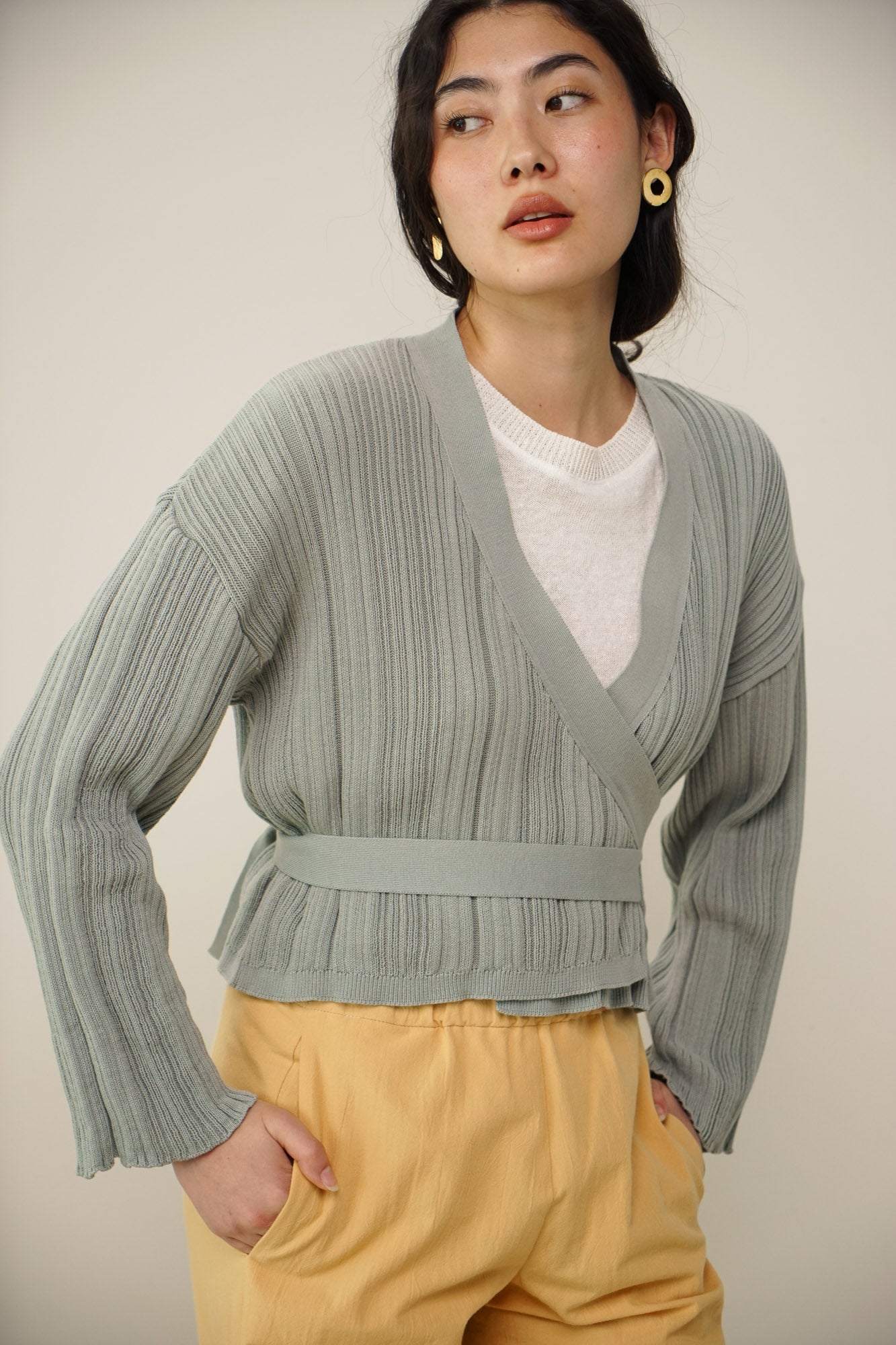 Wrap Cardigan | jade