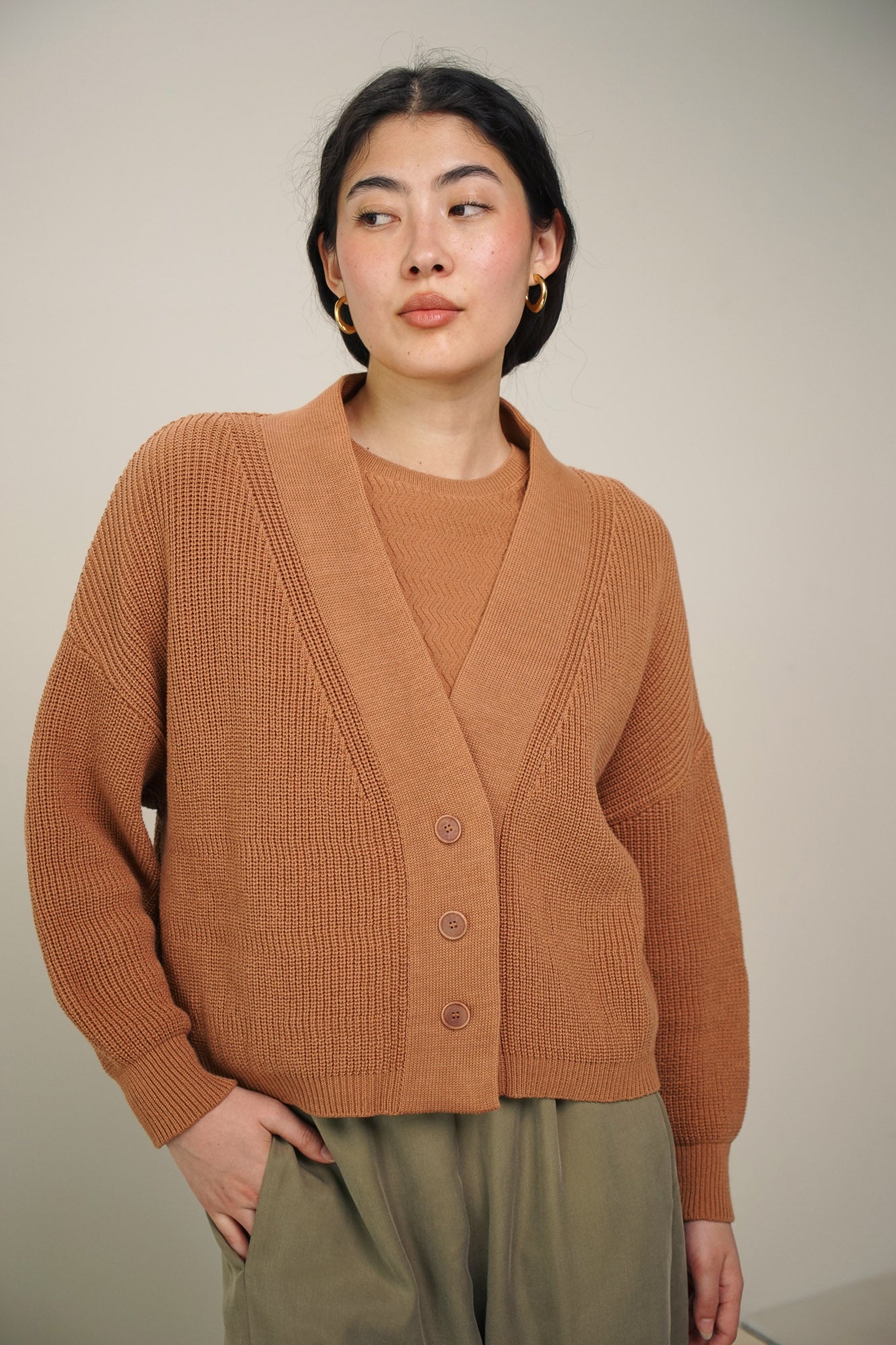 Cardigan | terracotta
