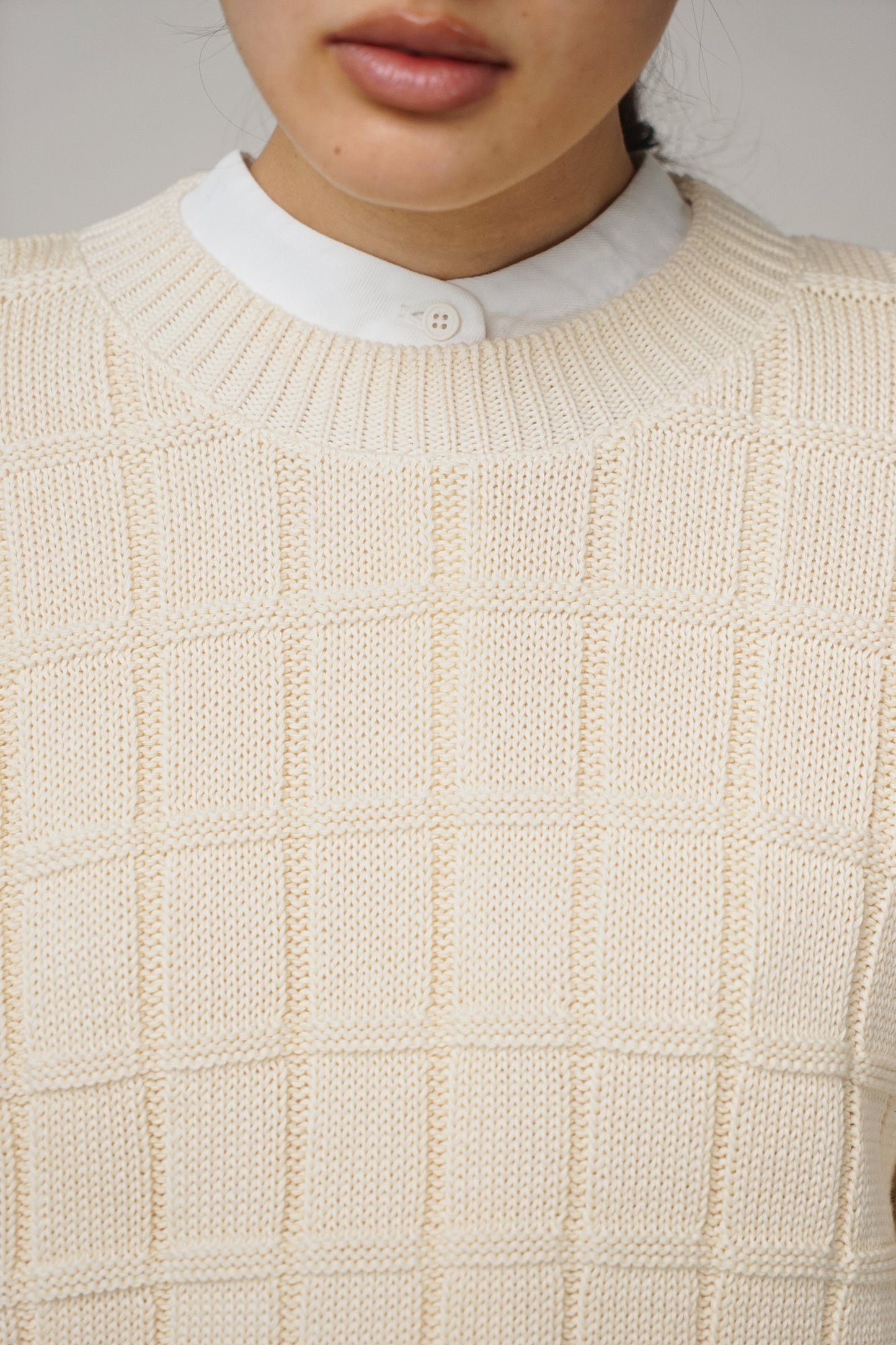Pullover check | natural (1 Stk verfügbar)
