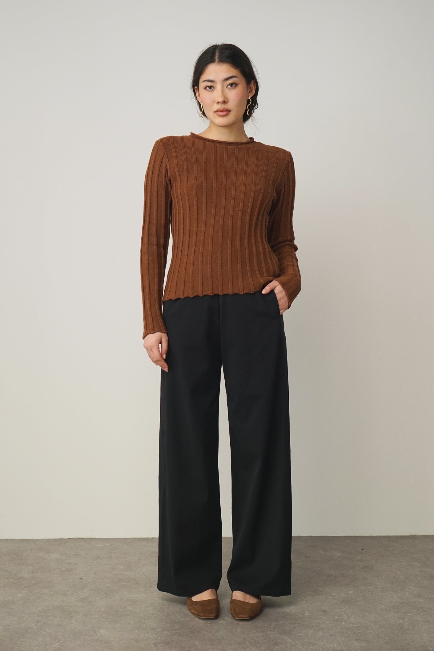 Pullover rip | hazel (1 Stk in M/L)