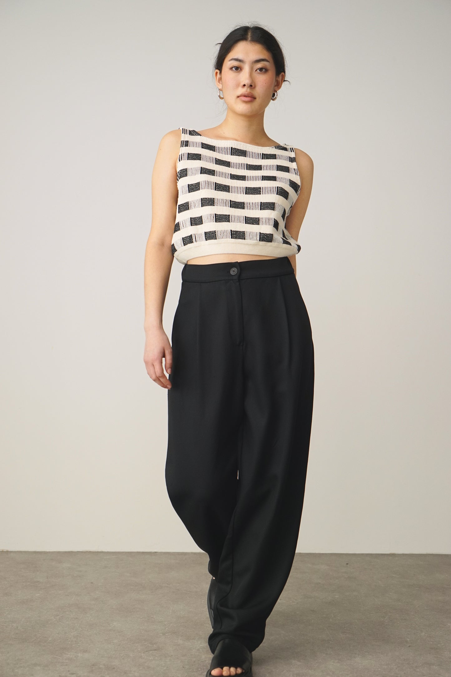 Pants pleats | black