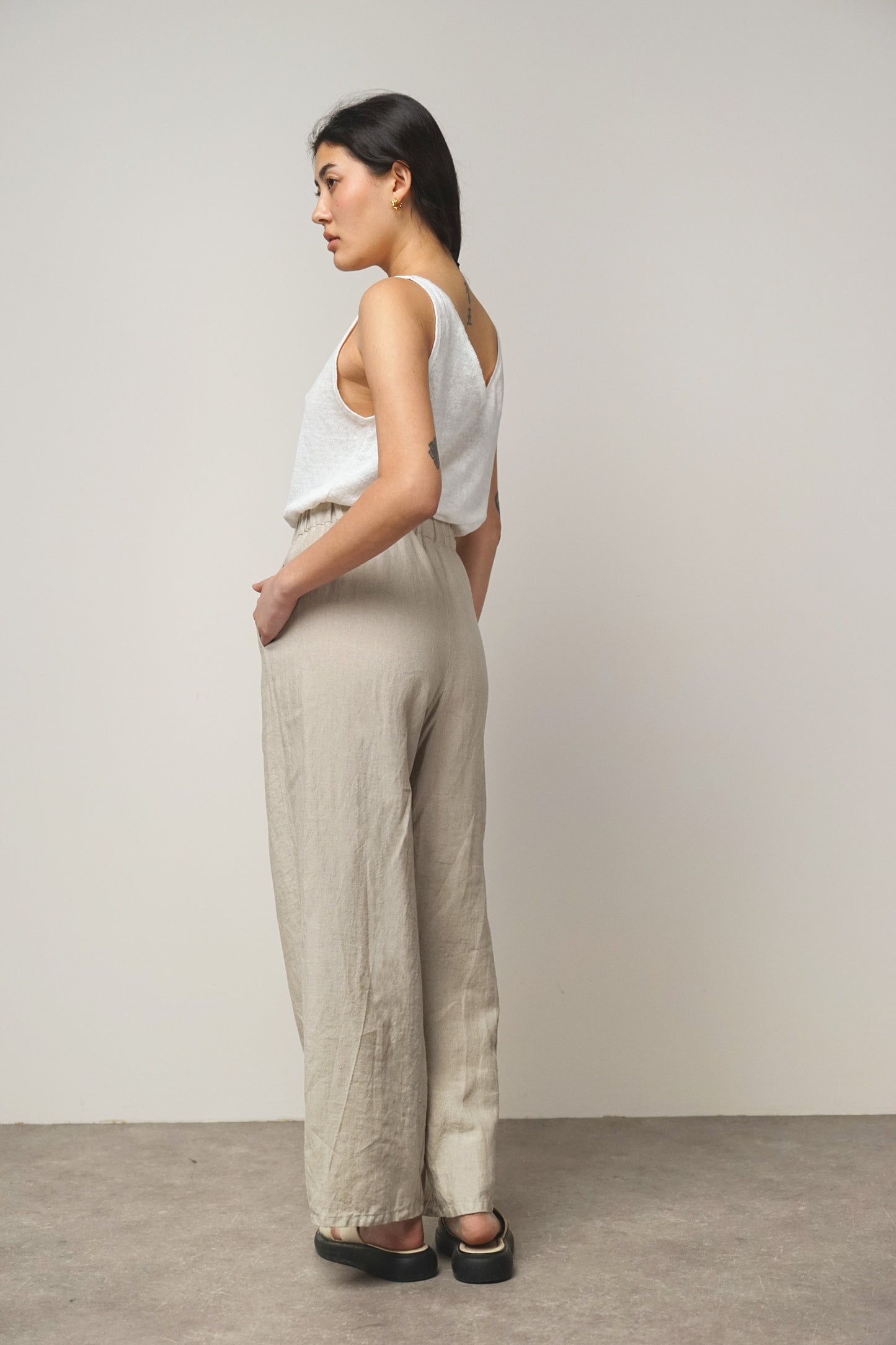 Culotte linen | natural (je 1 Stk verfügbar)