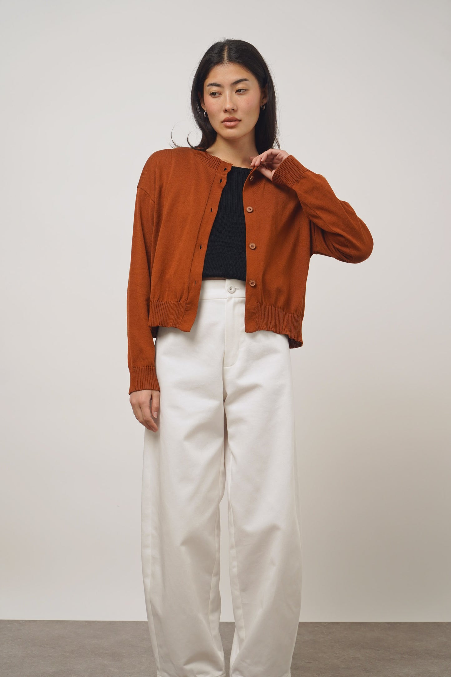 Cardigan fine | hazel
