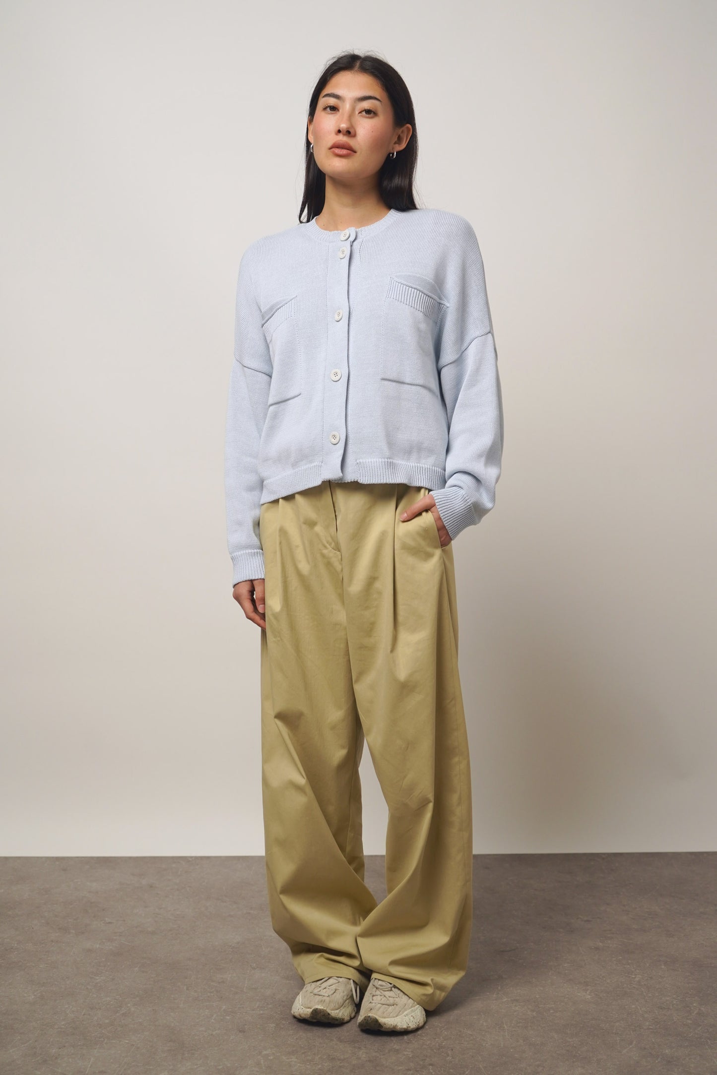 Cardigan pockets | sky