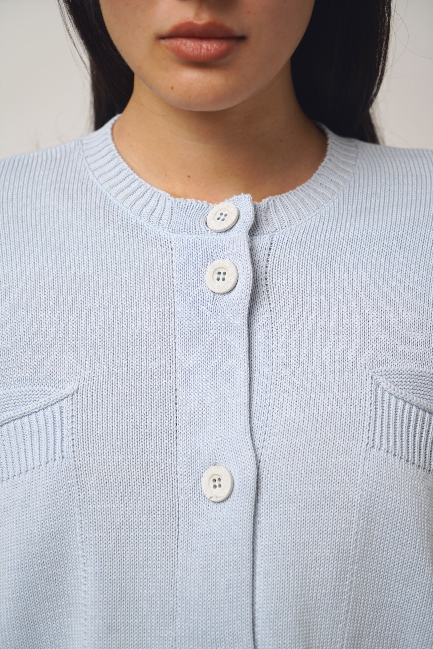 Cardigan pockets | sky
