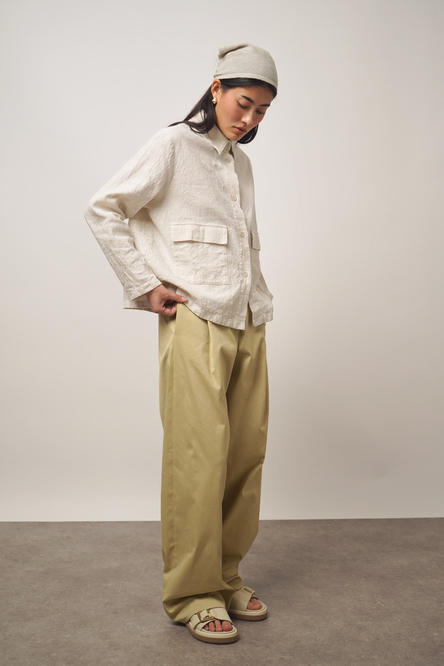 Jacket crepe | greige (1 Stk verfügbar)