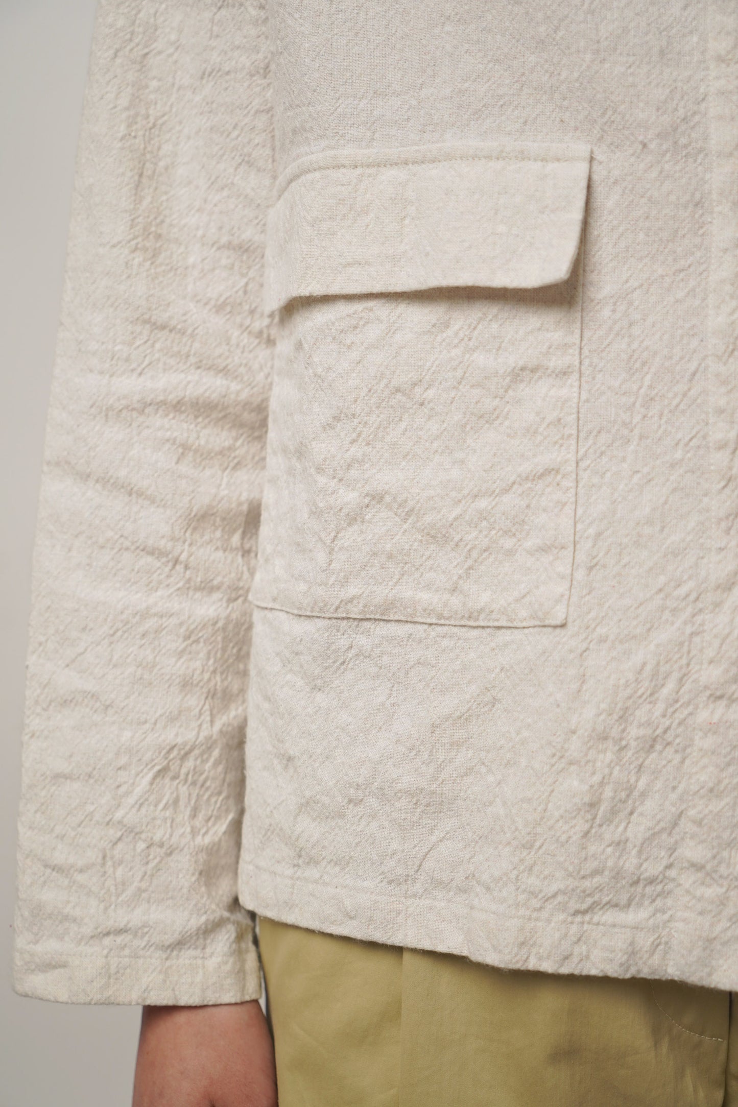 Jacket crepe | greige (1 Stk verfügbar)