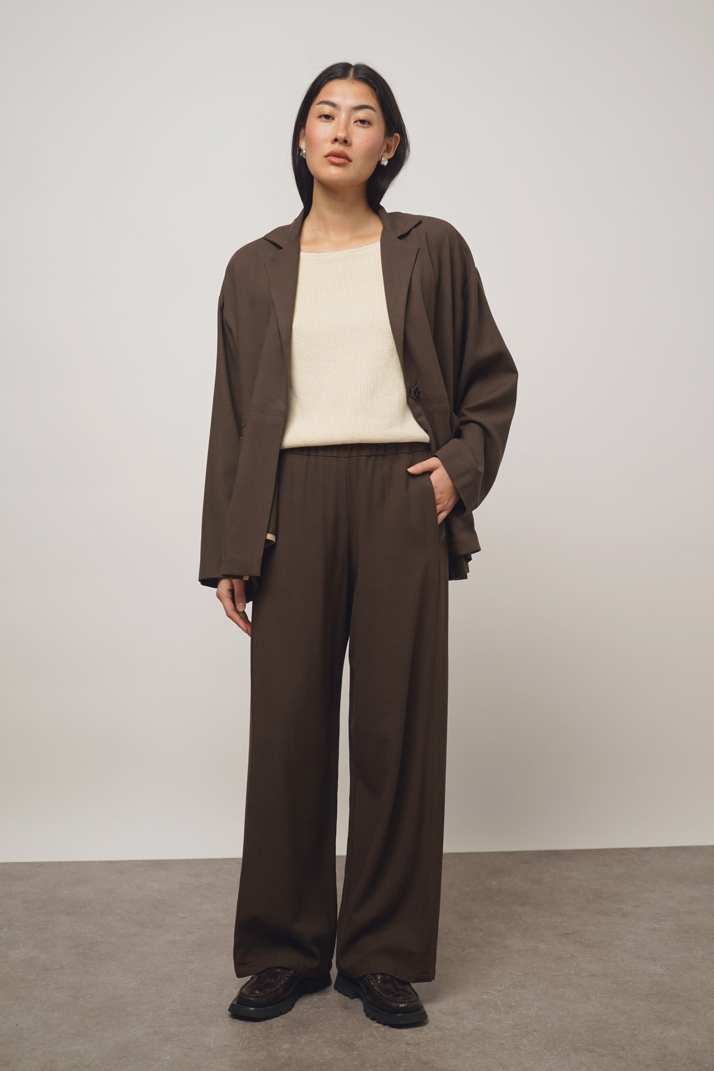 Pants straight | mocha
