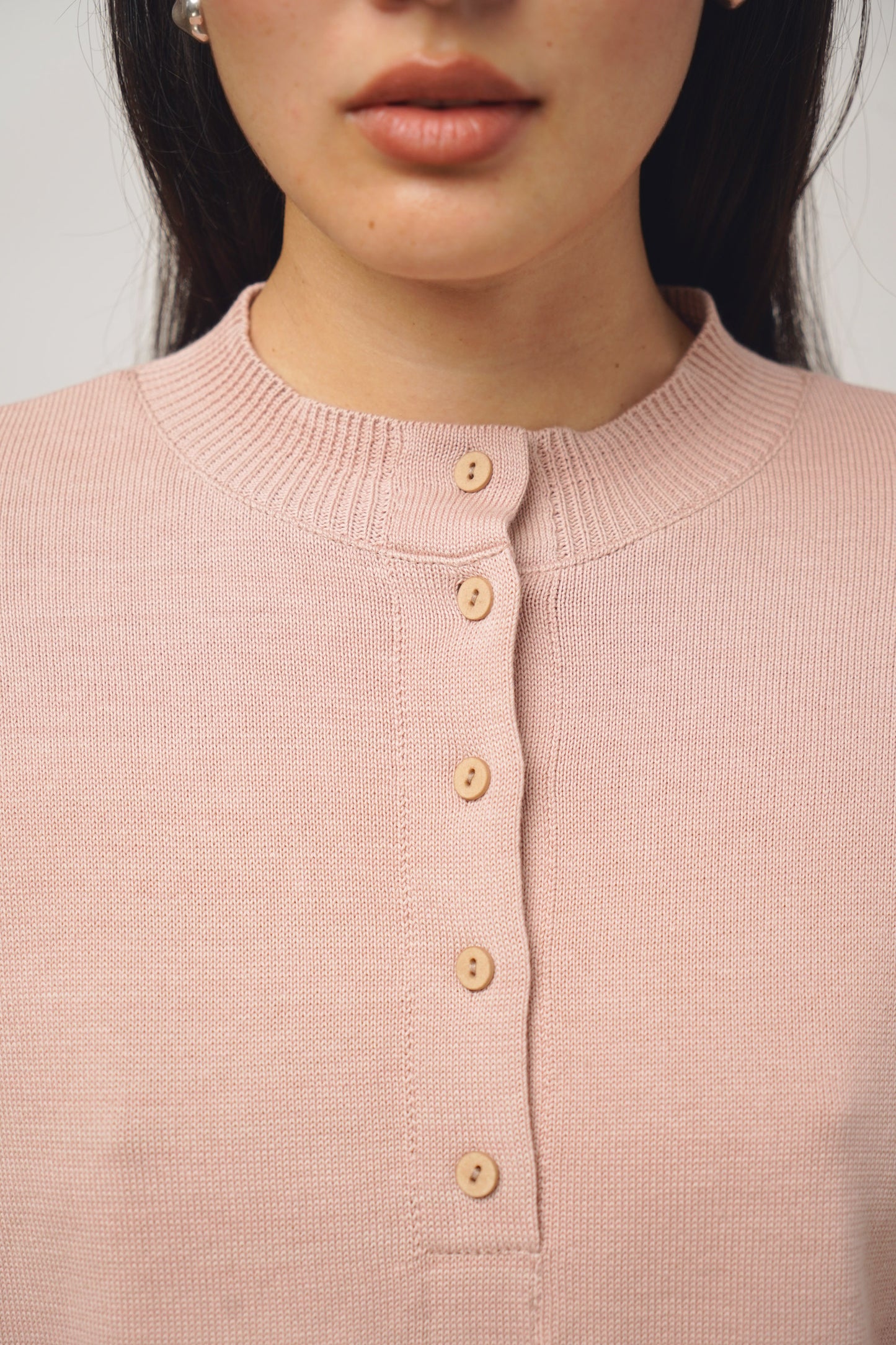 Pullover button | rose