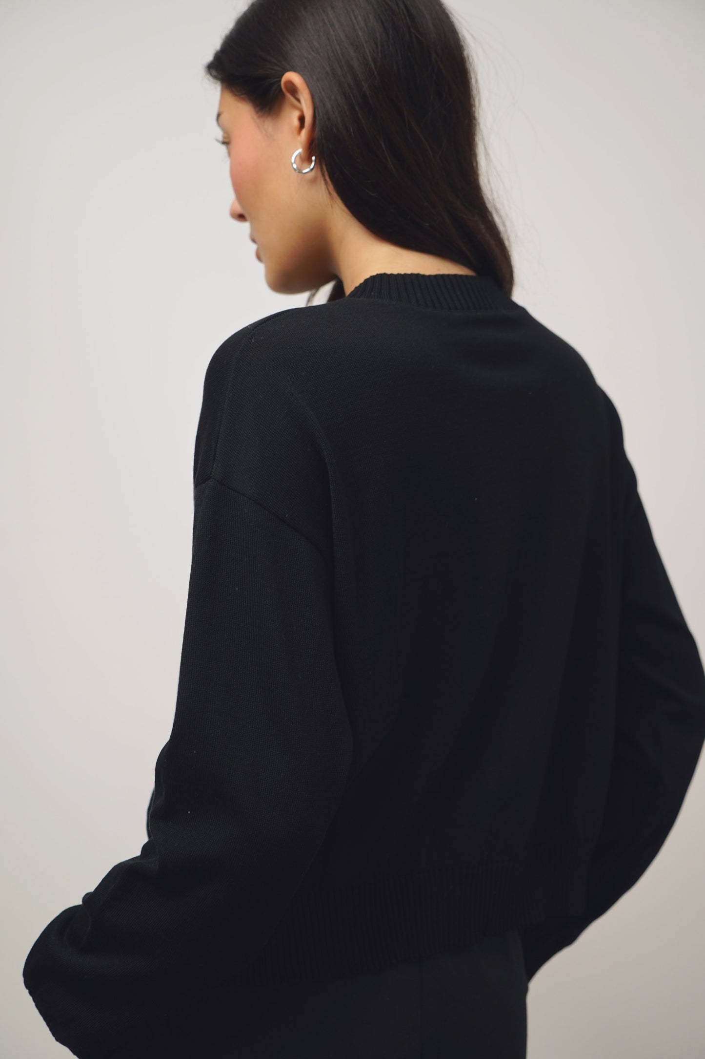 Cardigan fine | black