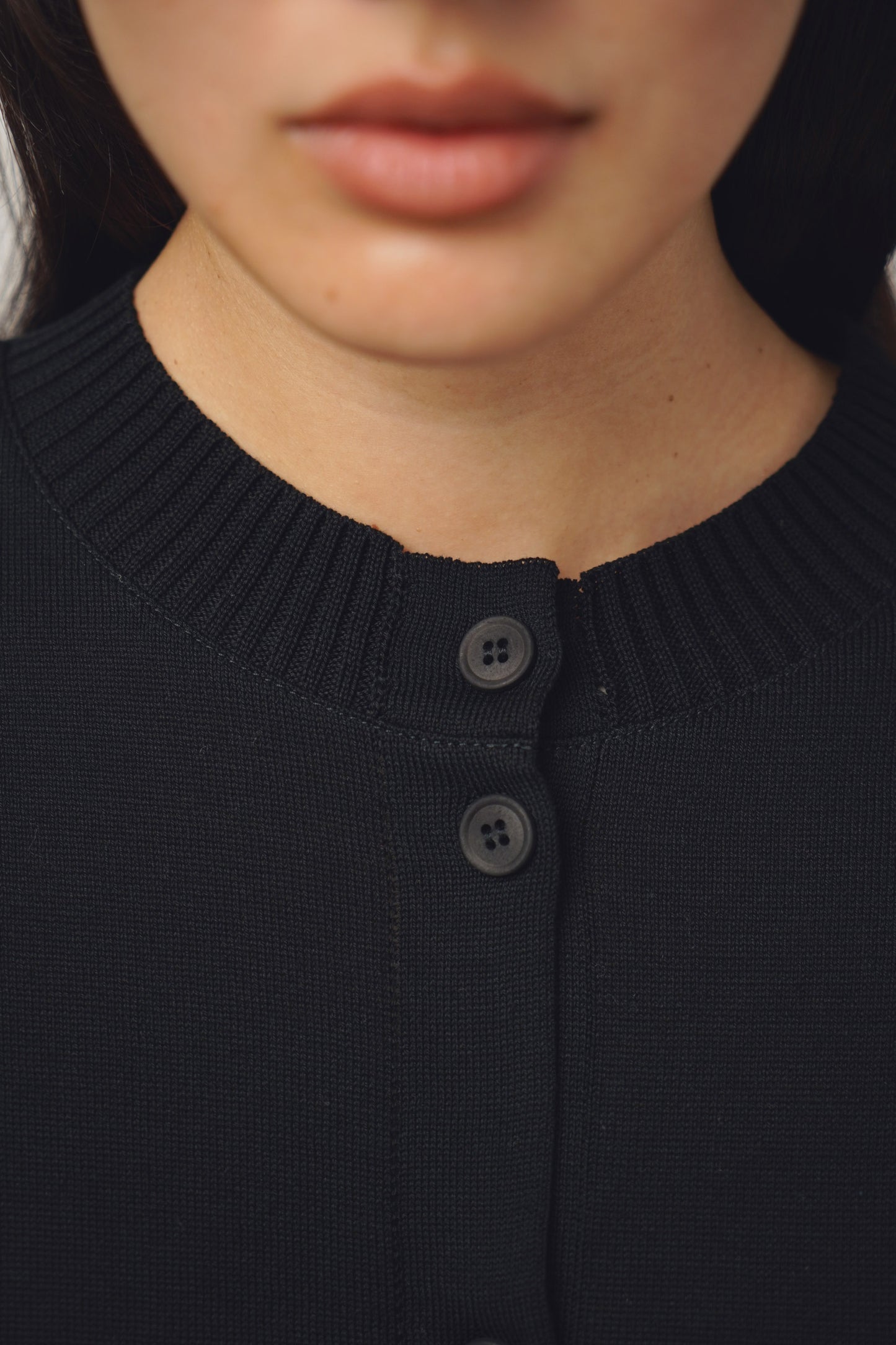 Cardigan fine | black