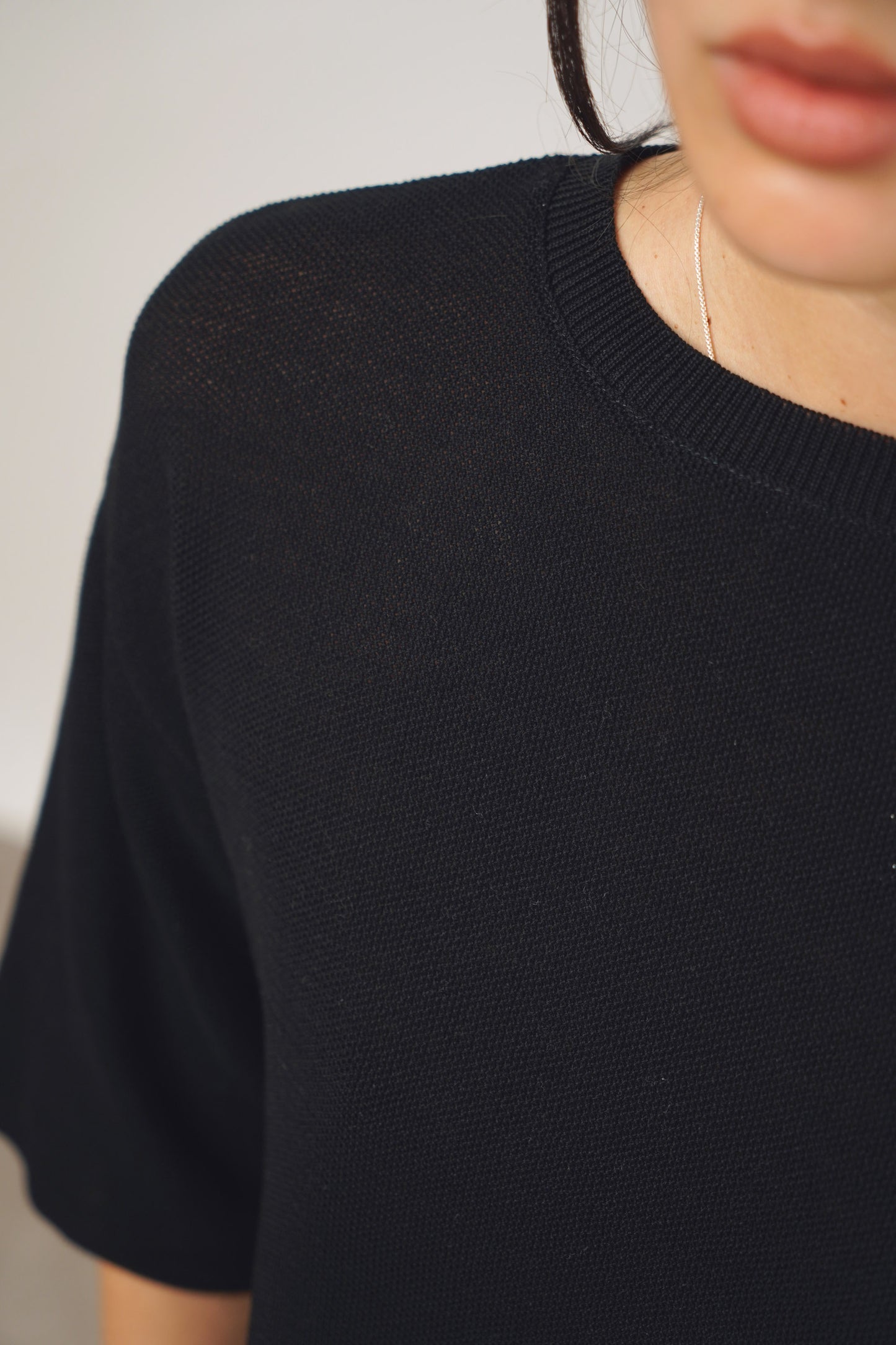 Pullover fine | black