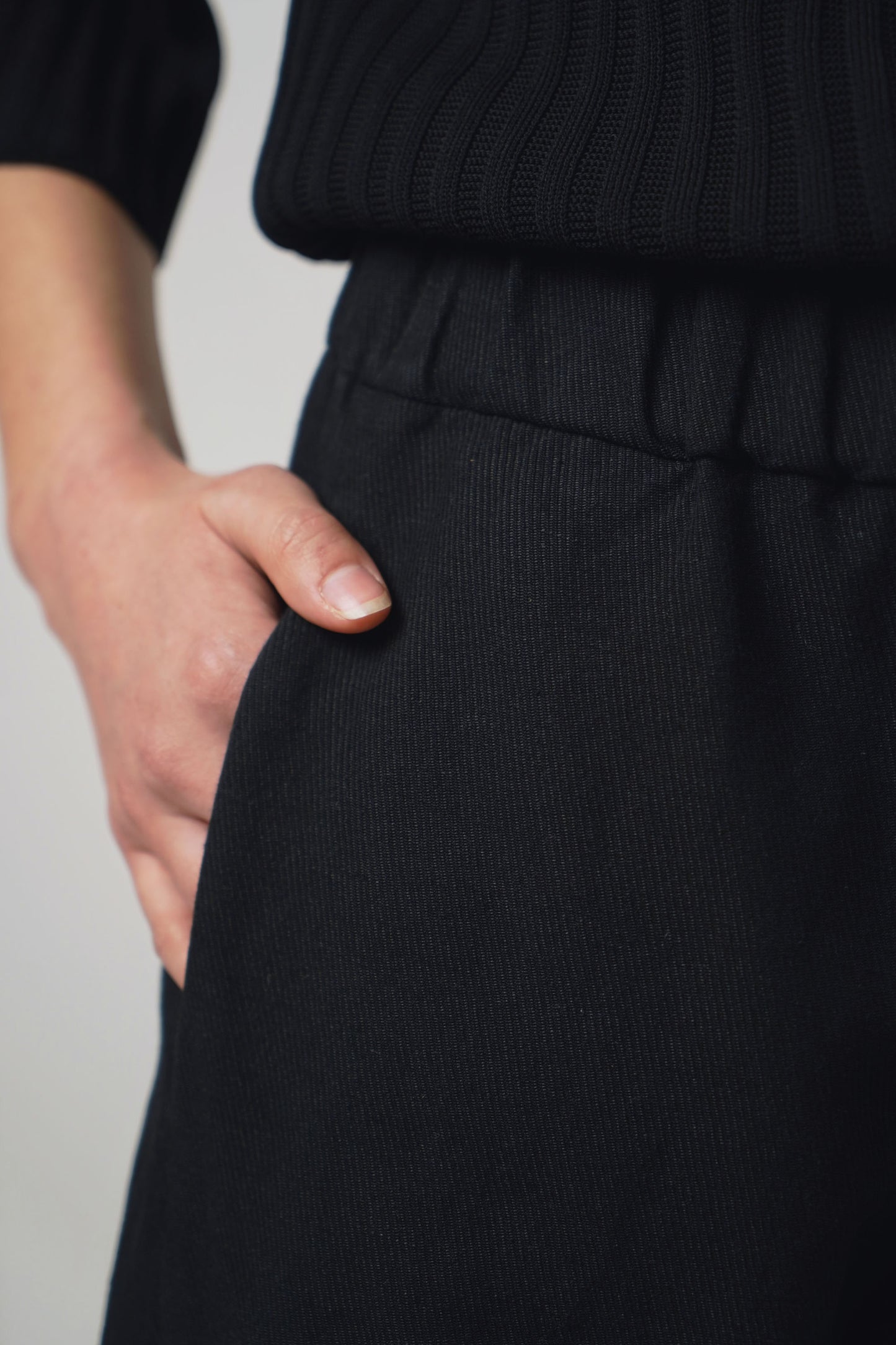 Pants wide | black
