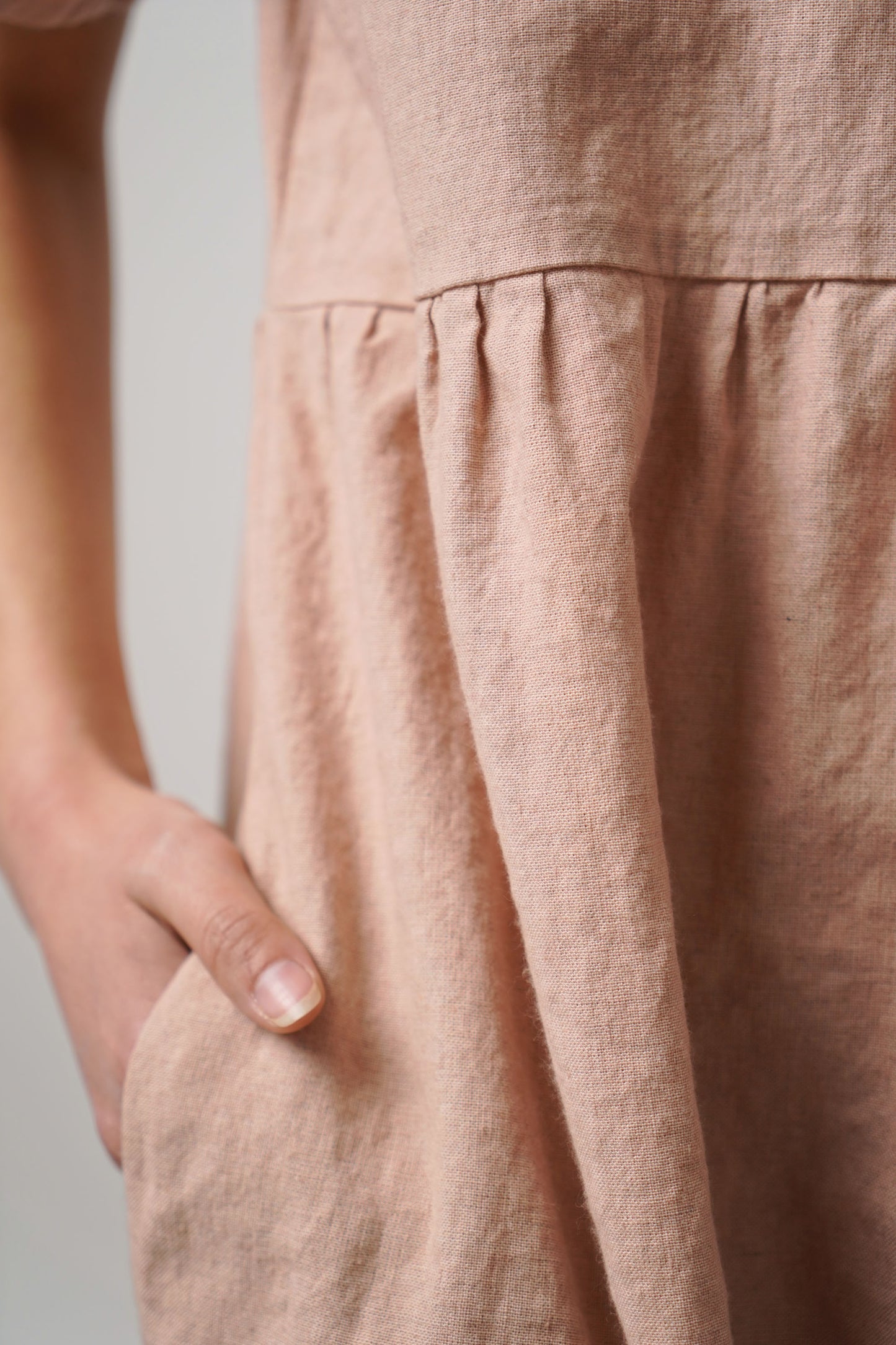Dress linen | rose