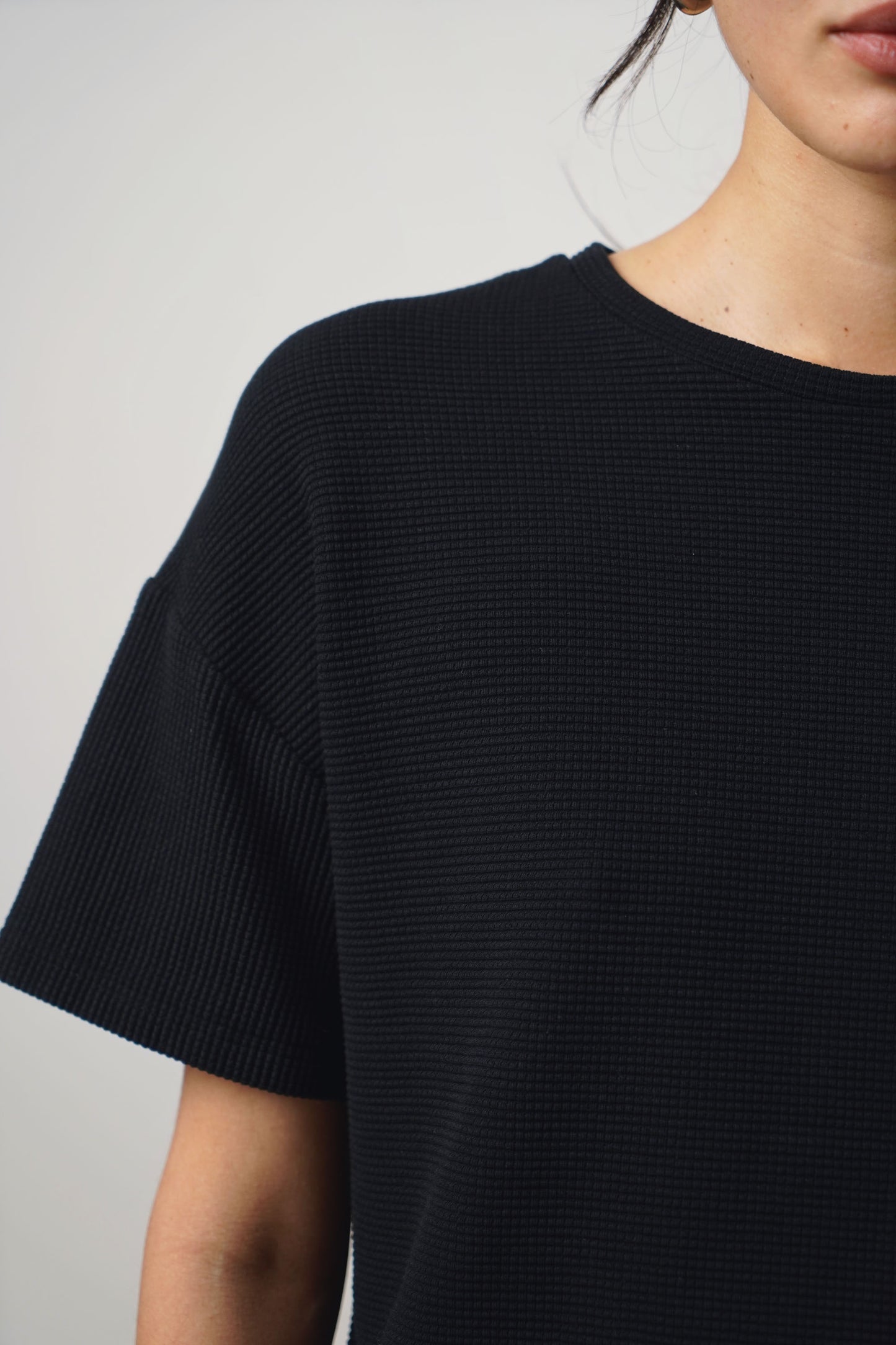 Shirt waffle | black