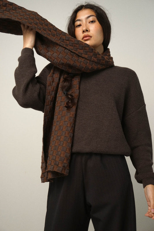 Shawl check | hazel-coffee