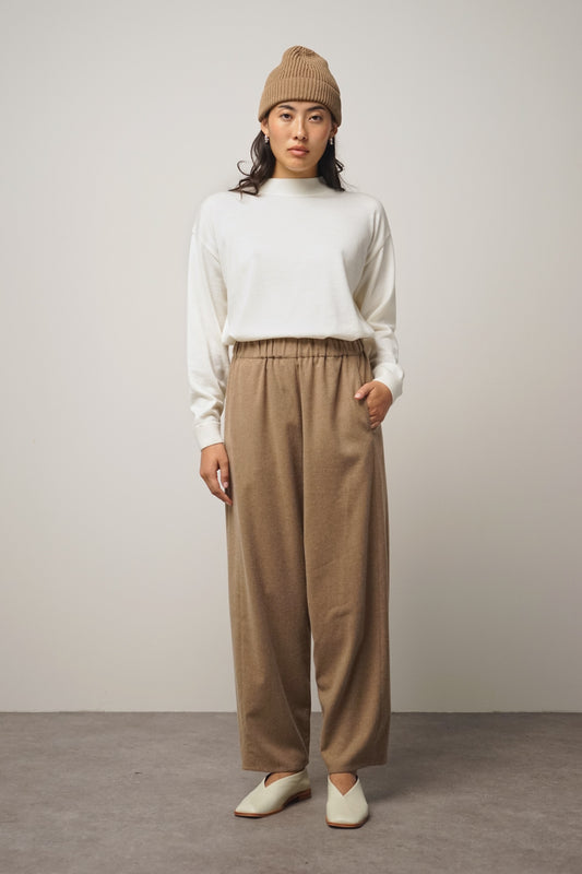 Pants wide | camel