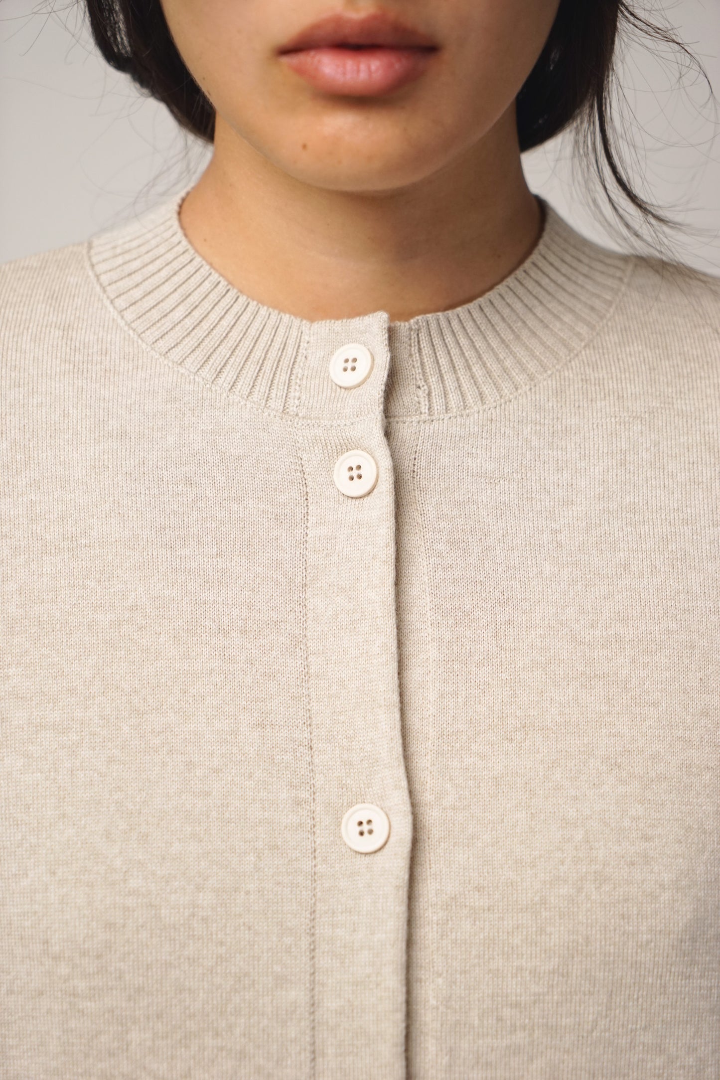 Cardigan fine | beige