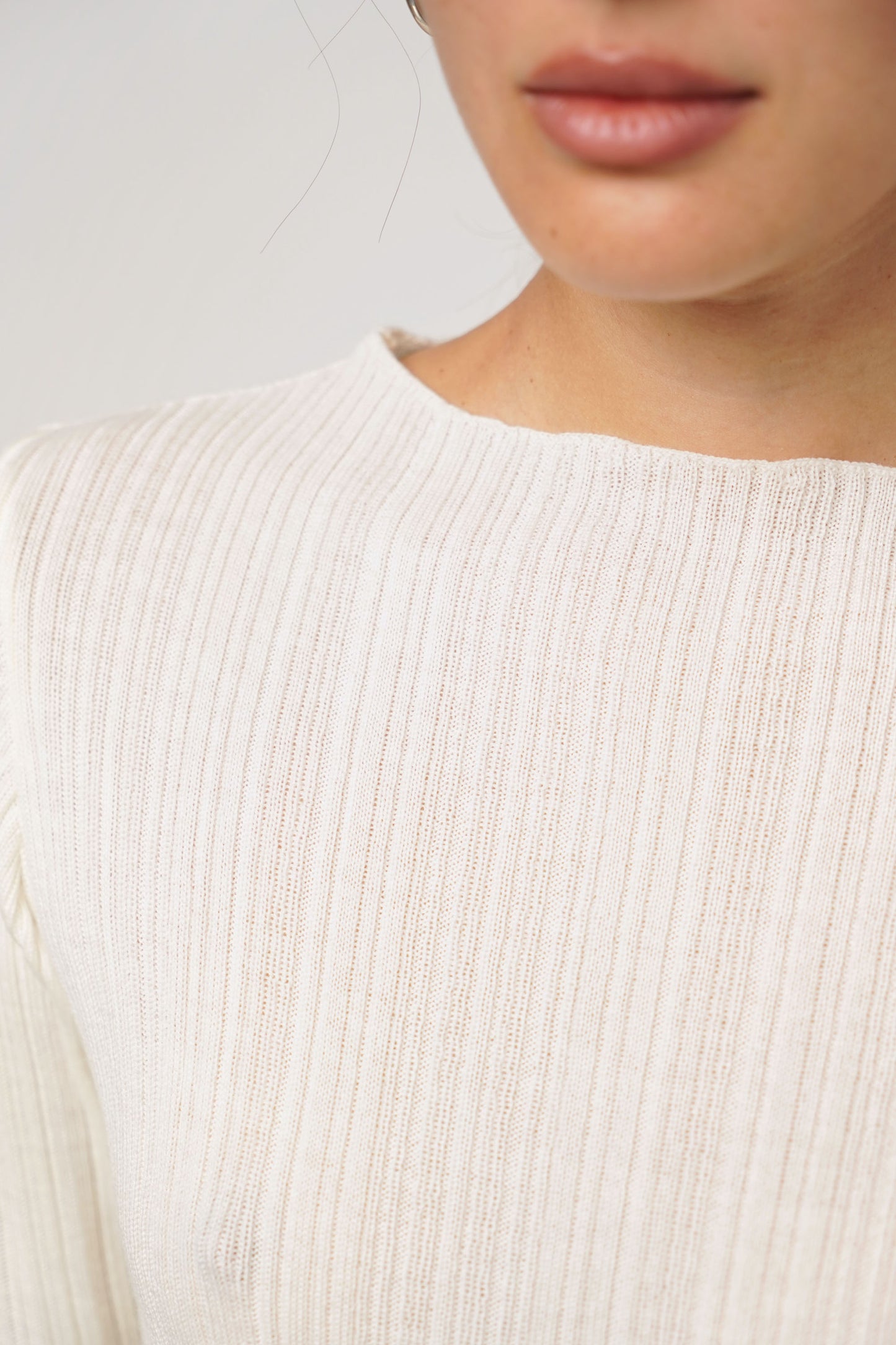 PRE ORDER | Pullover fine pleats | natural