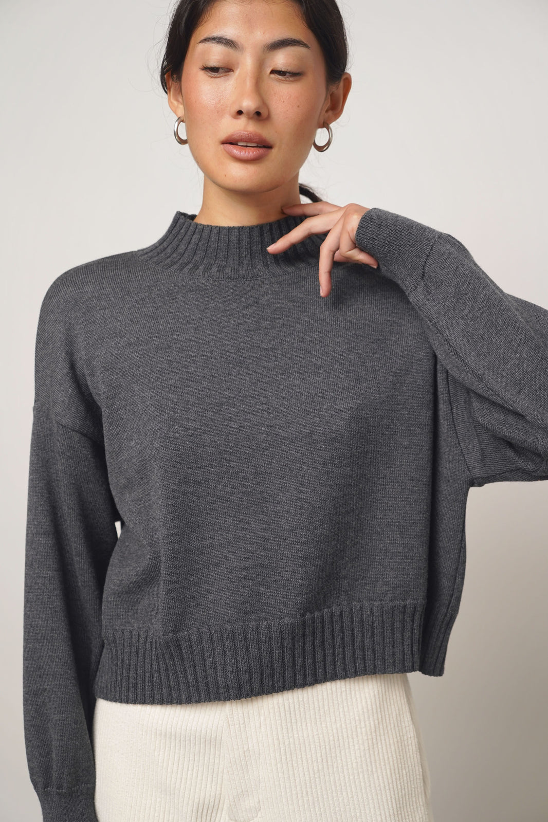Pullover collar | anthra