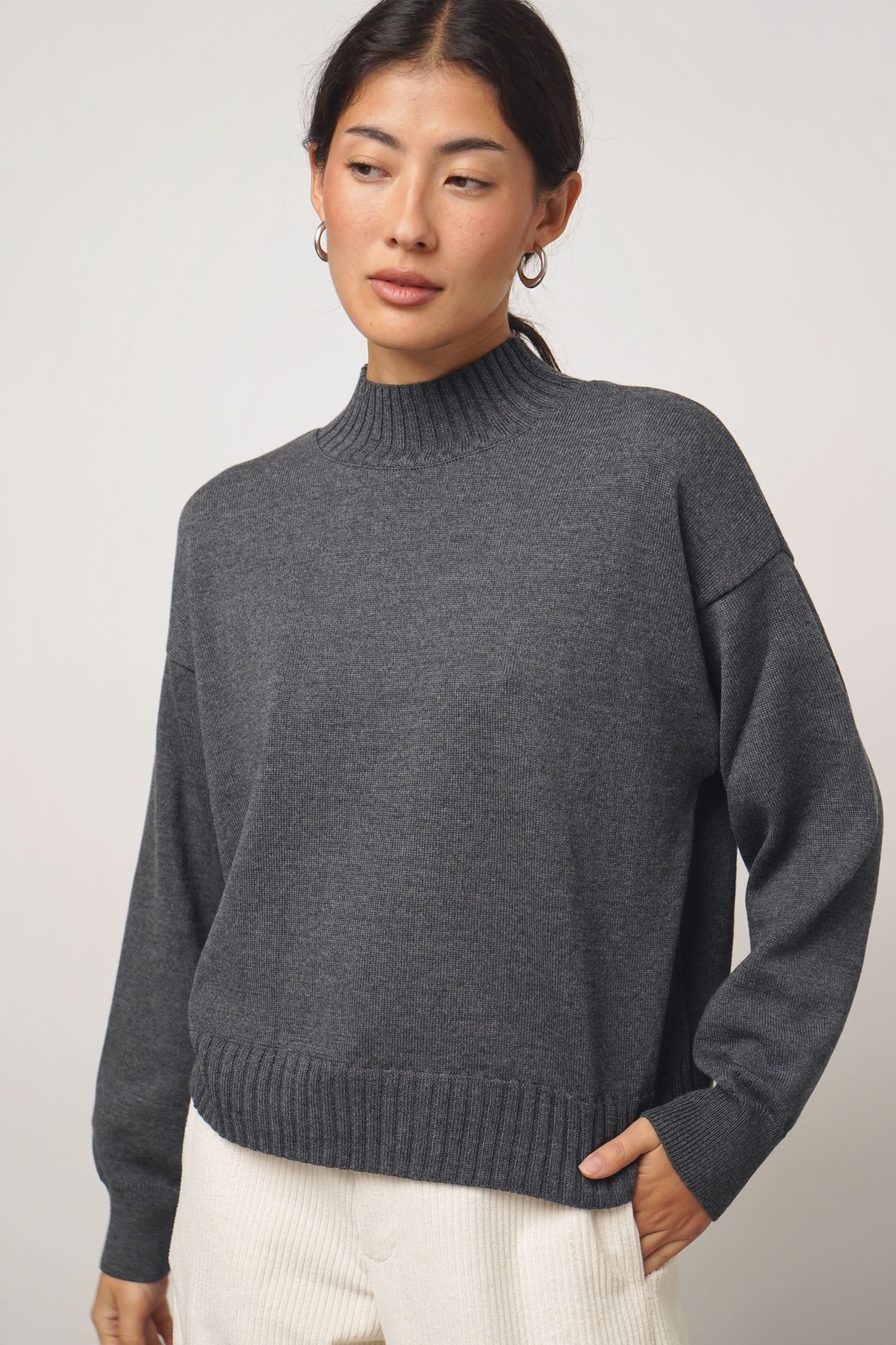 Pullover collar | anthra