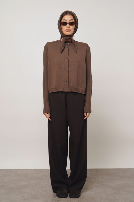 Vest | chocolate