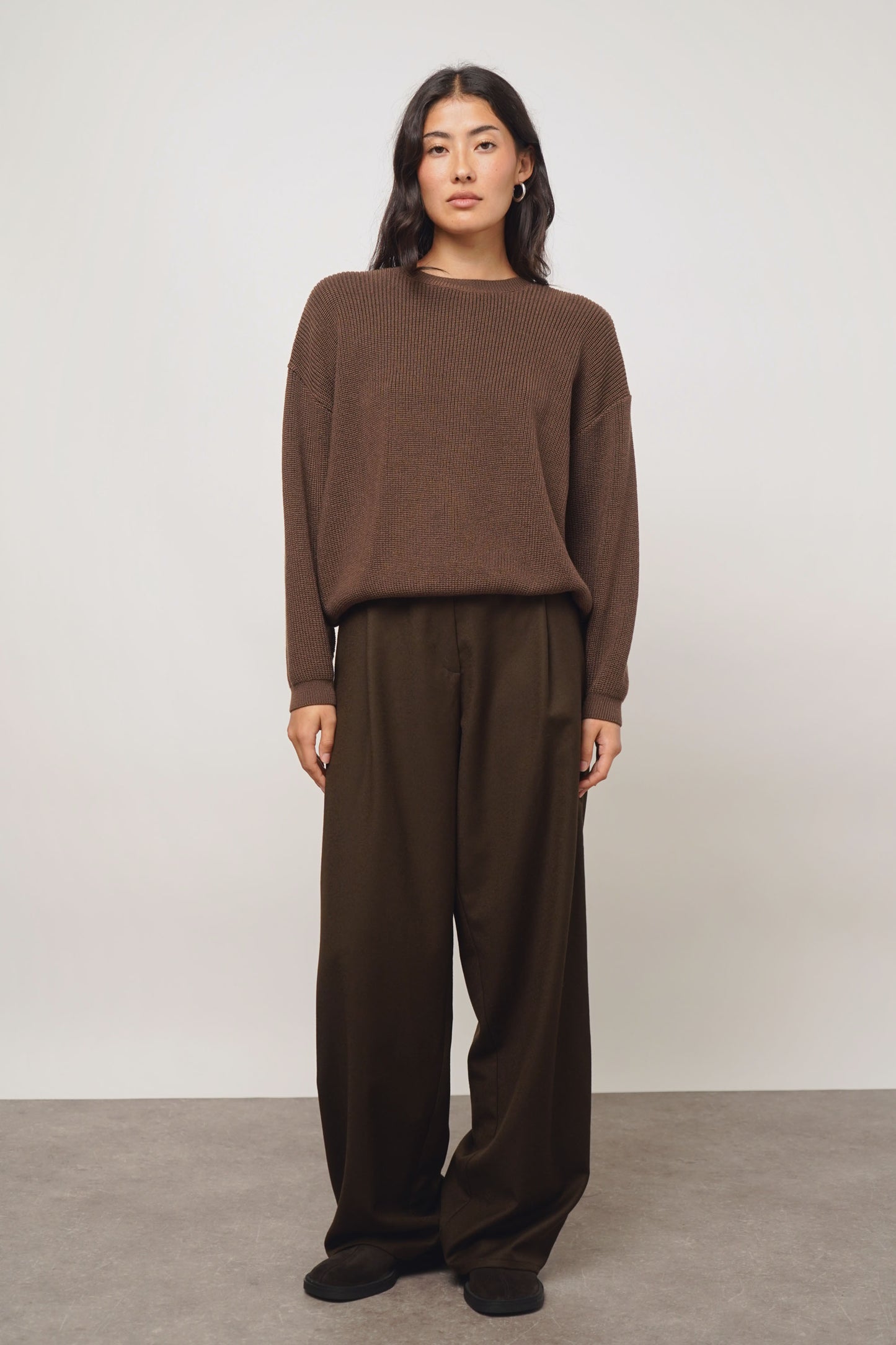 Cardigan reversible | chocolate
