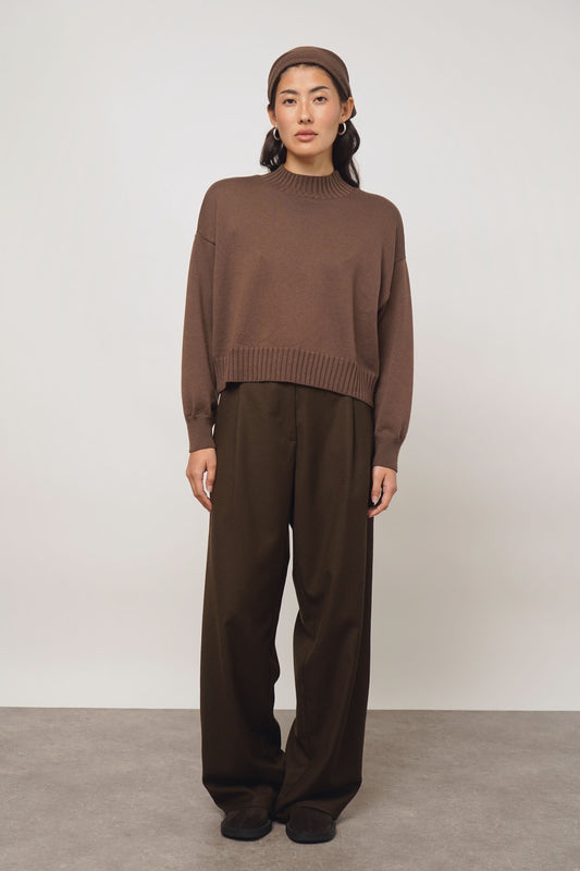 Pullover collar | chocolate