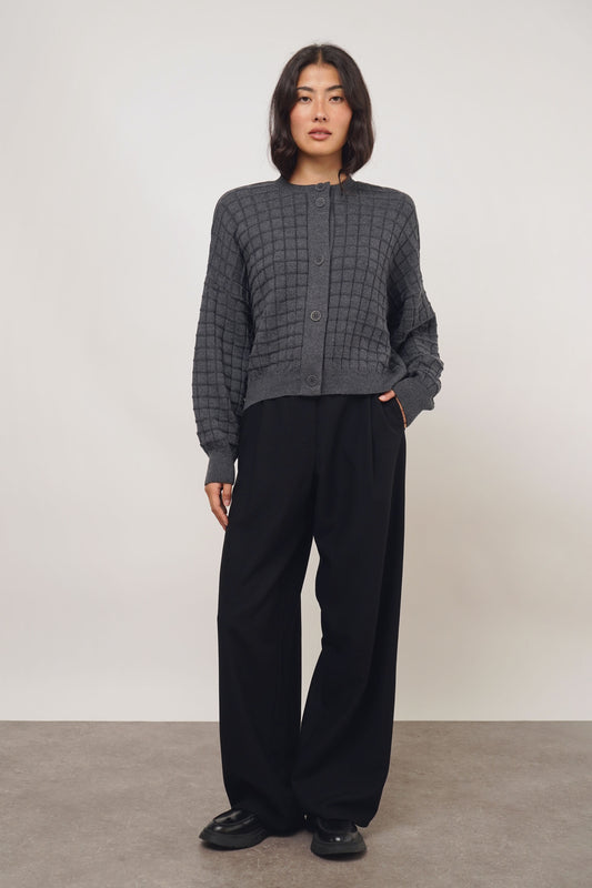 Cardigan check | anthra