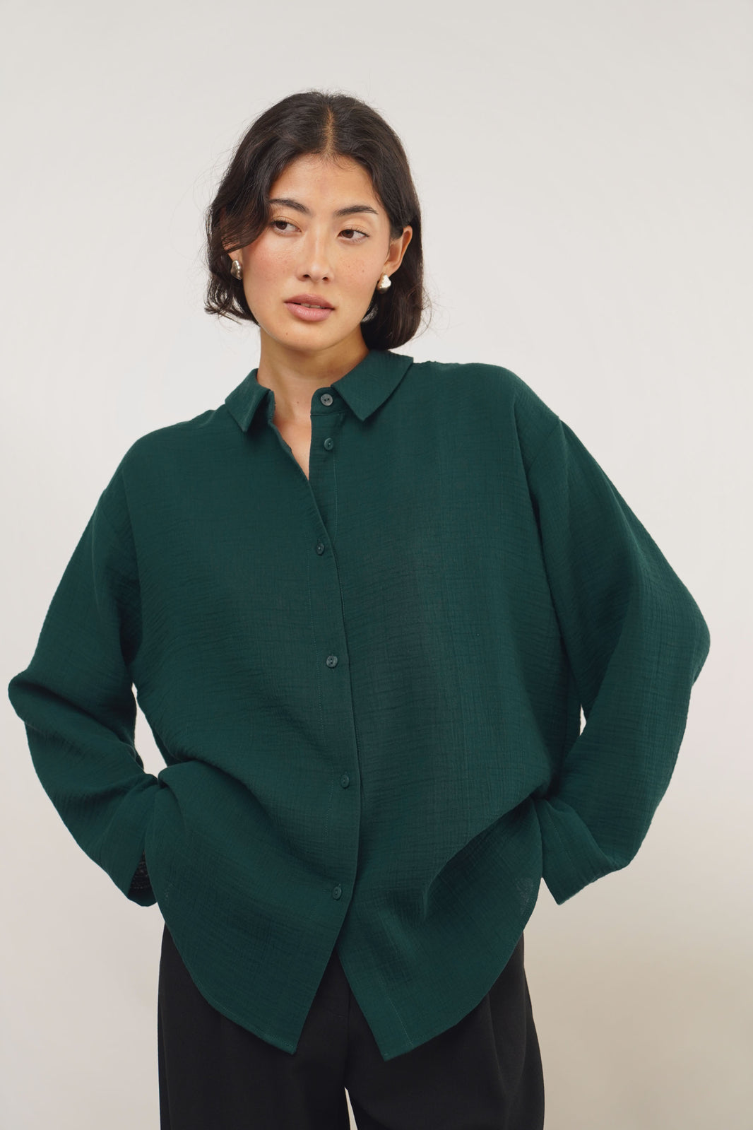 Blouse | sea green