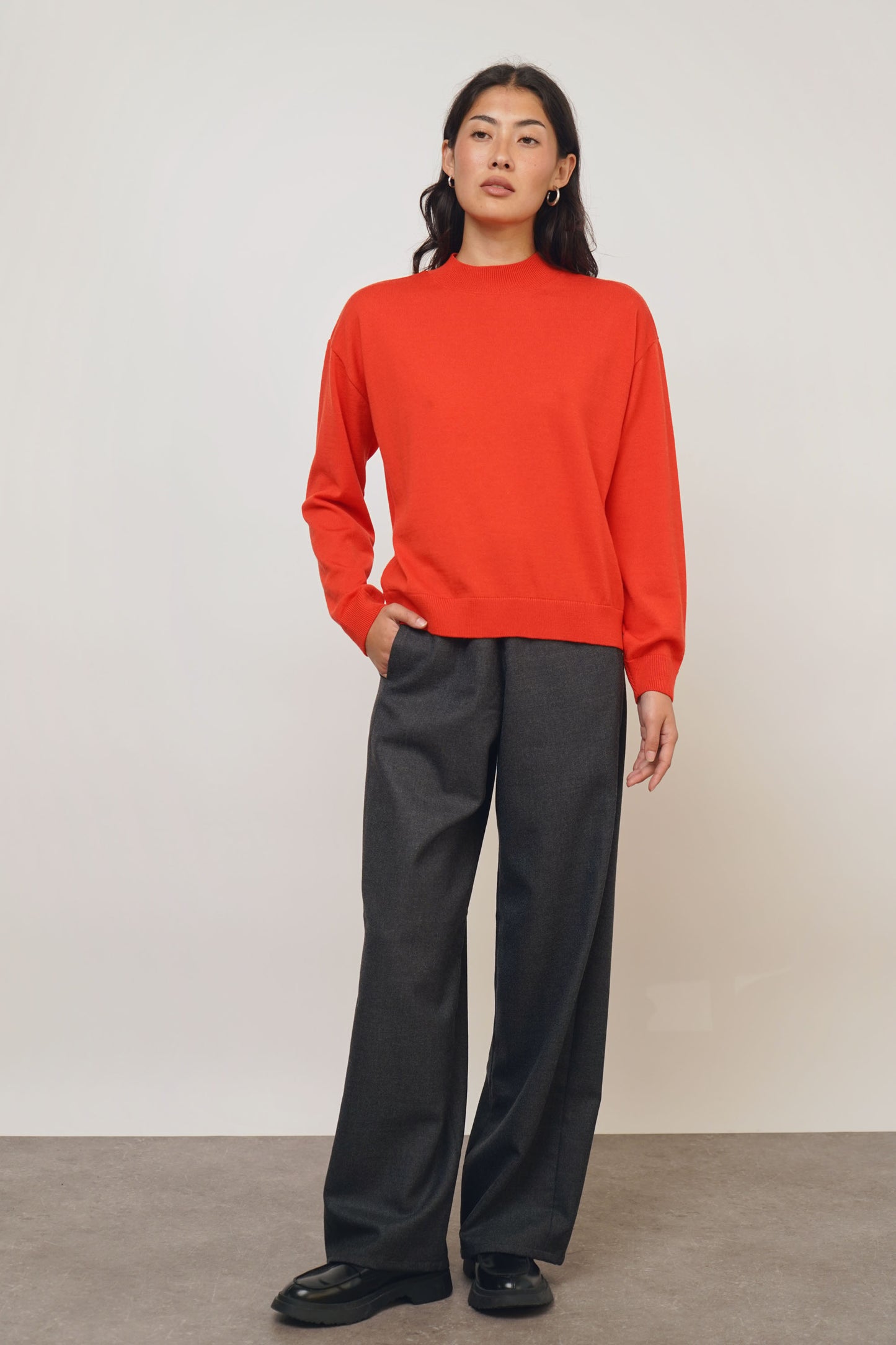 Pullover fine | red